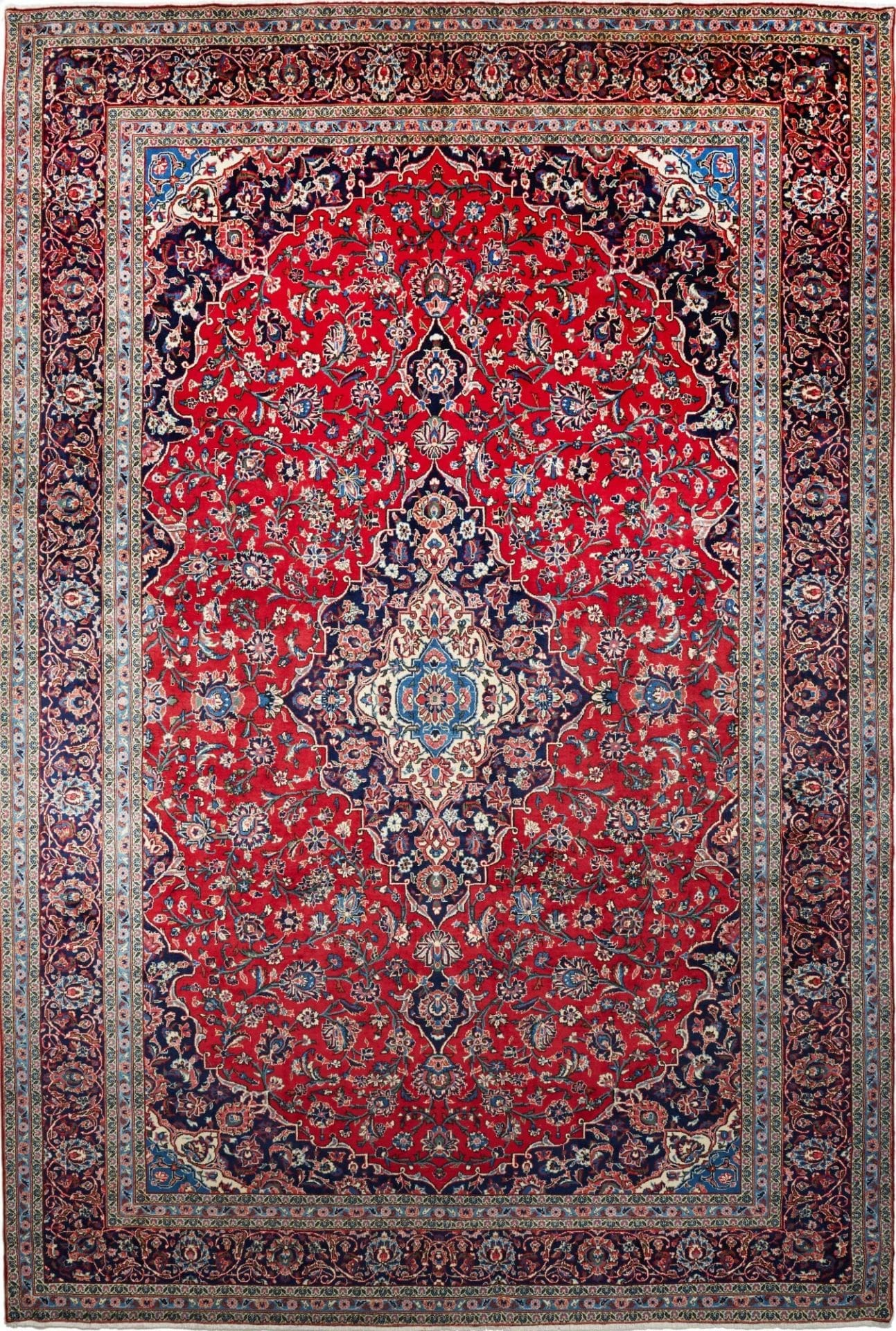 Kashan Persian Rug 259 × 386 cm, Wool, hand-knotted
