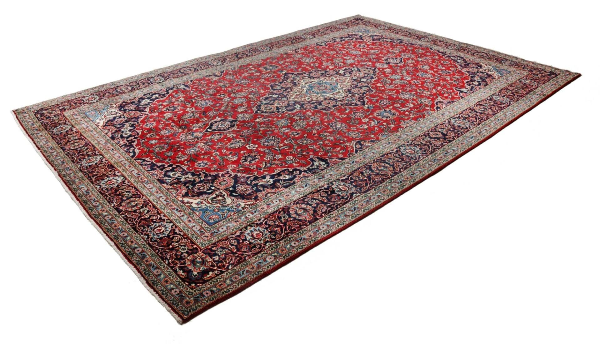 Kashan Persian Rug 259 × 386 cm, Wool, hand-knotted