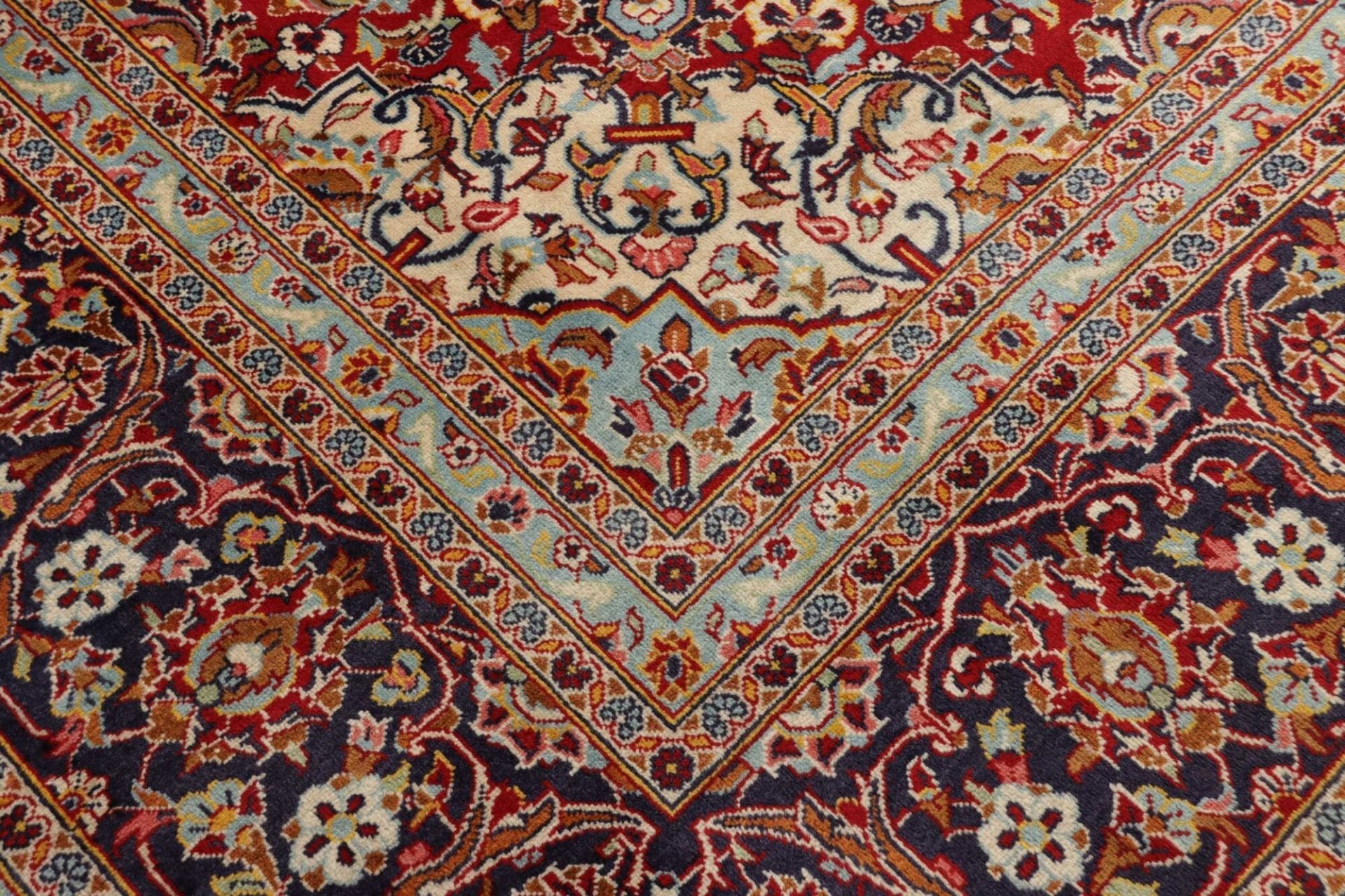 Hand-Knotted Wool Kashan Persian Rug, 303 × 428 cm