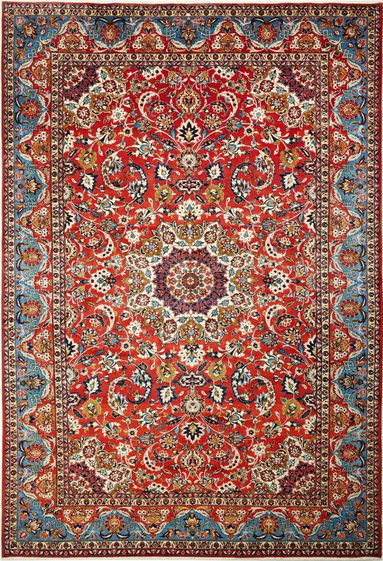 najafabad-teppich-263-x-384cm-handgeknupft-florales-design-perserteppich Persian Rug 263 × 384 cm, Wool, hand-knotted