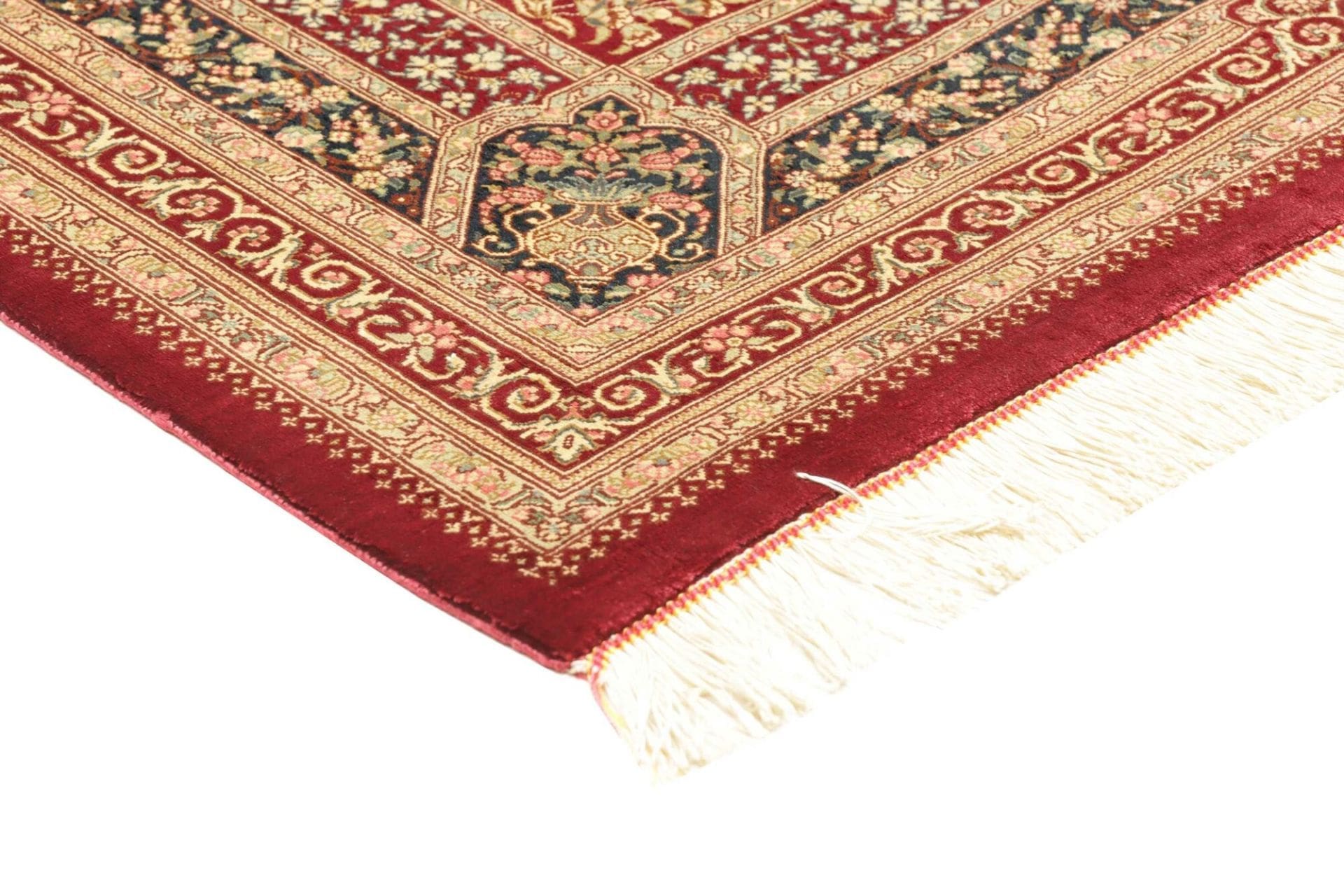Qom Persian Rug 83 × 117 cm, Silk, hand-knotted