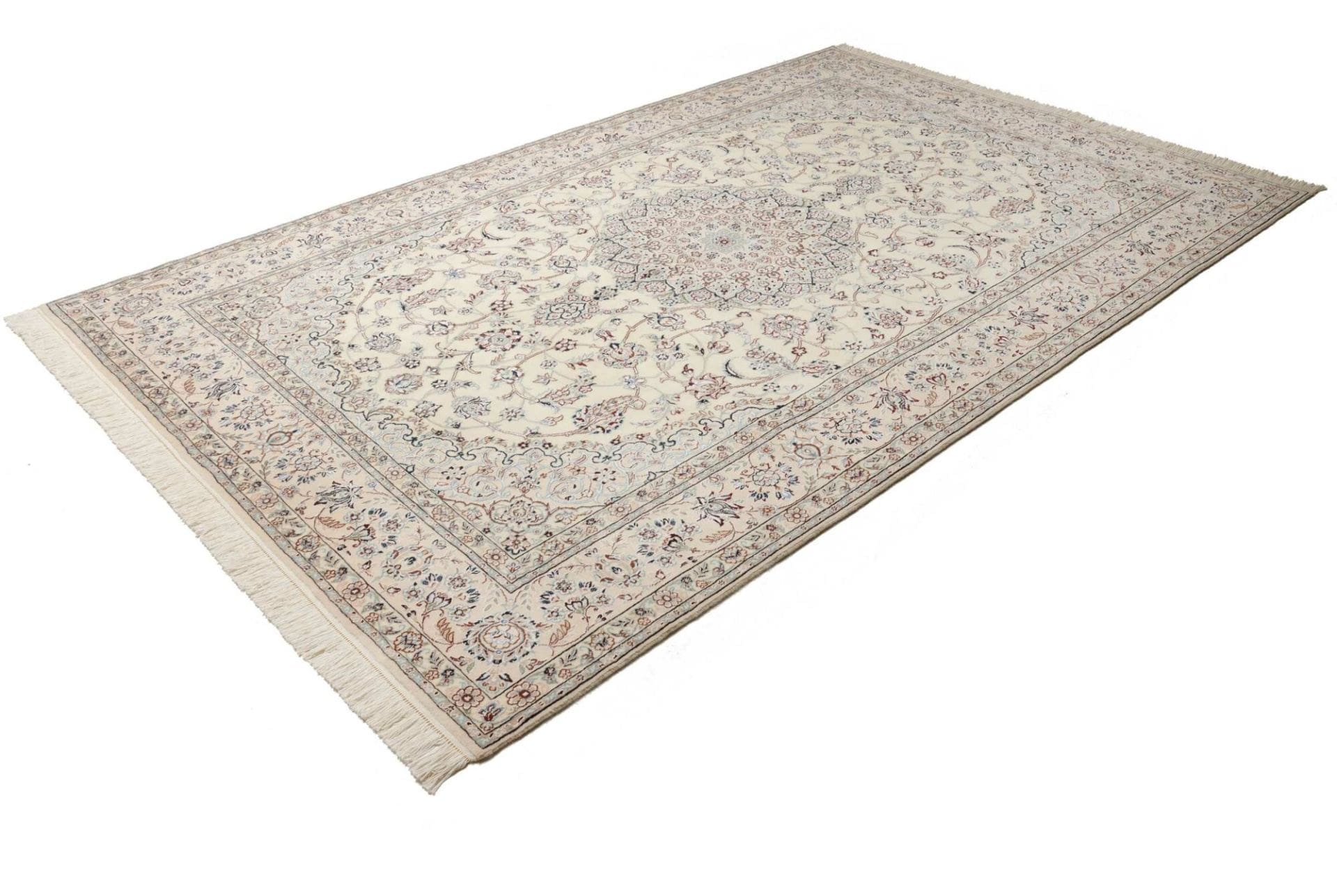 Hand-Knotted Wool Nain Persian Rug, 213 × 332 cm