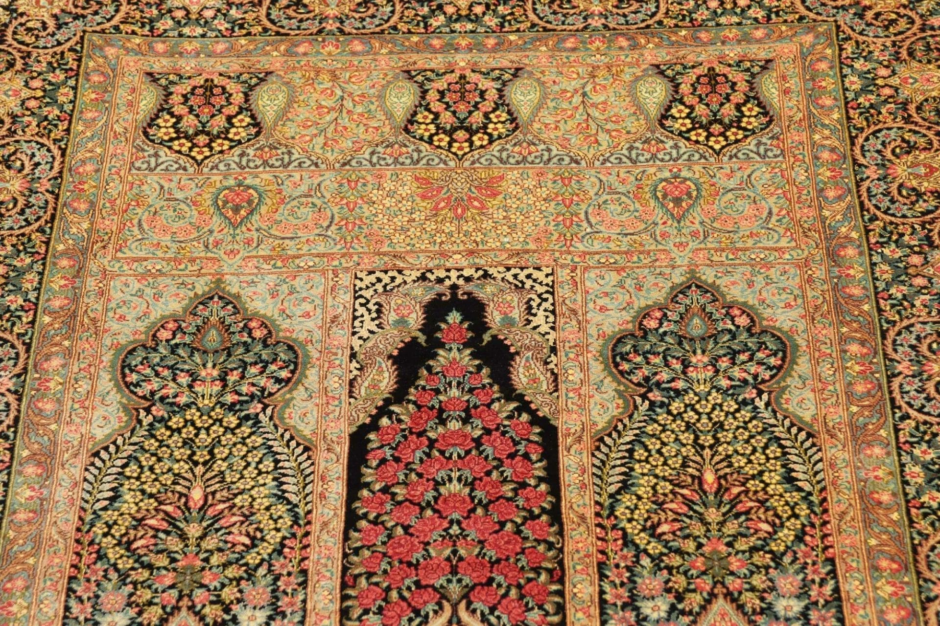 ghom-teppich-85-x-118-cm-seide-handgeknupft-perserteppich-7 Qom Persian Rug — hand-knotted, 85 × 118 cm, Silk
