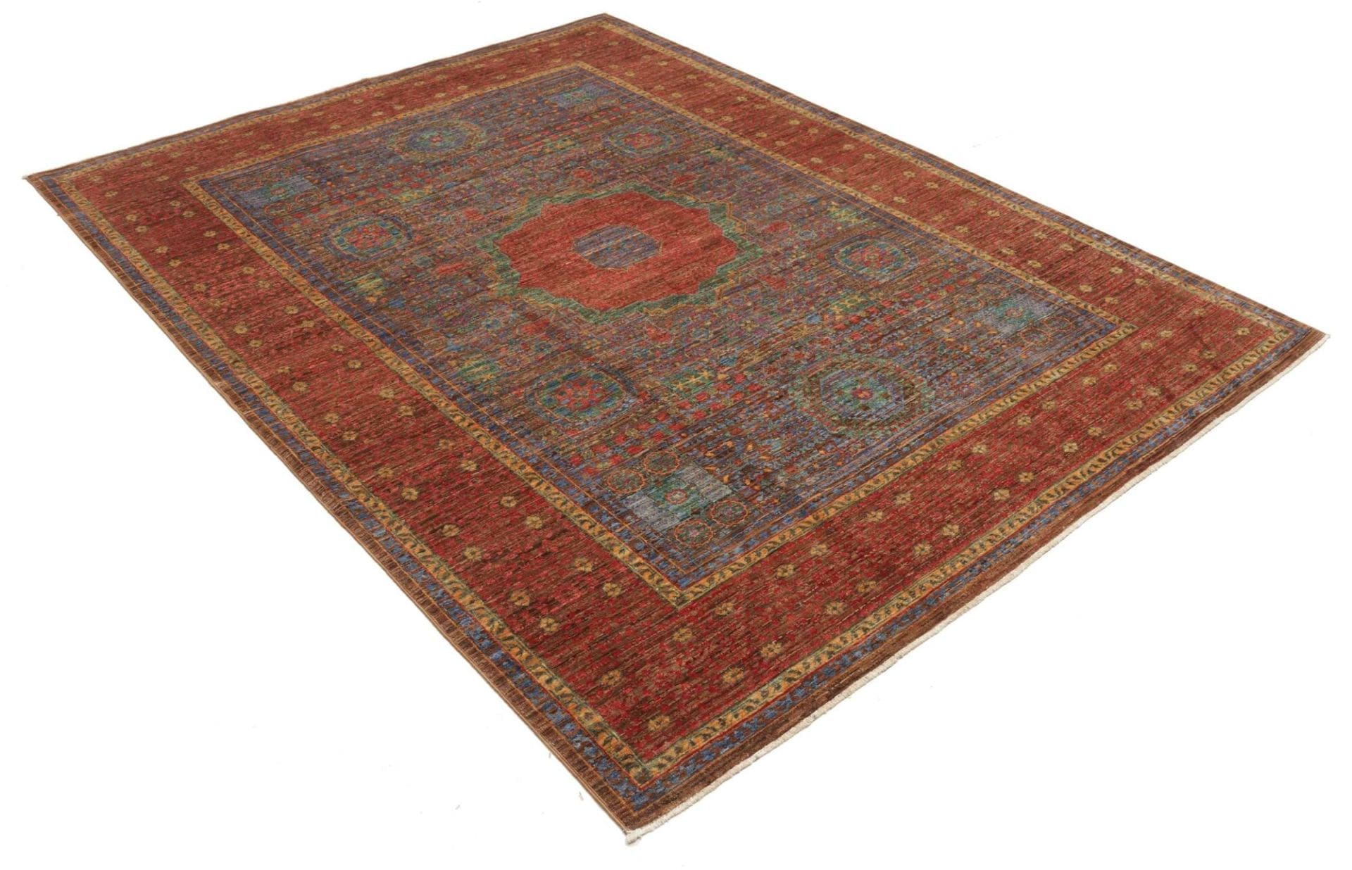Mamluk Pakistani Rug 180 × 235 cm, Wool, hand-knotted