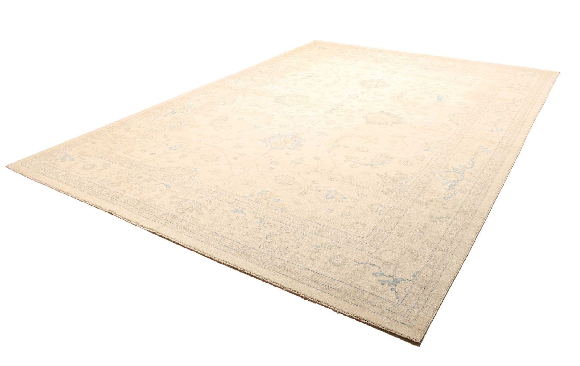 Hand-Knotted Wool Ziegler Pakistani Rug, 279 × 365 cm