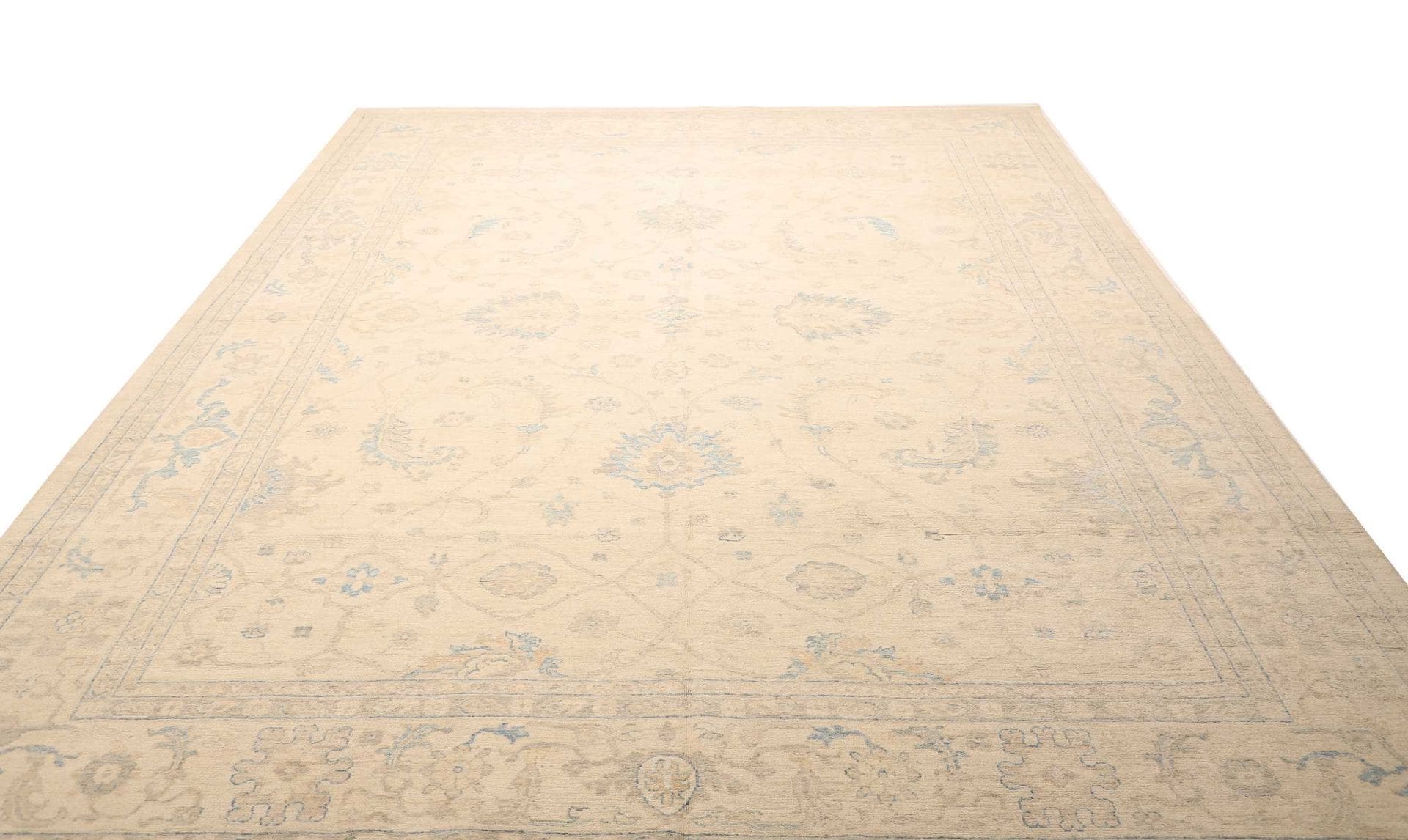 Hand-Knotted Wool Ziegler Pakistani Rug, 279 × 365 cm