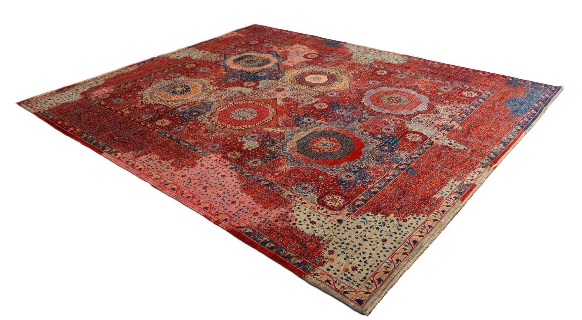 Mamluk Pakistani Rug 249 × 300 cm, Wool, hand-knotted