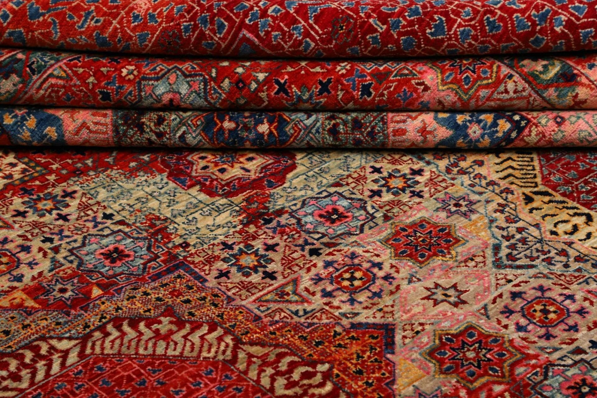 Mamluk Pakistani Rug 249 × 300 cm, Wool, hand-knotted