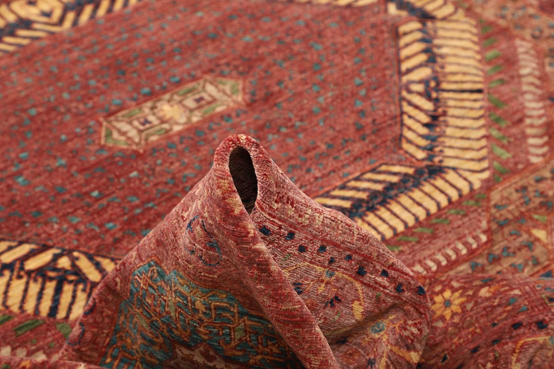 mamluk-orientteppich-248-x-306cm-seide-handgeknupft-8 Mamluk Pakistani Rug 248 × 306 cm, Wool, hand-knotted
