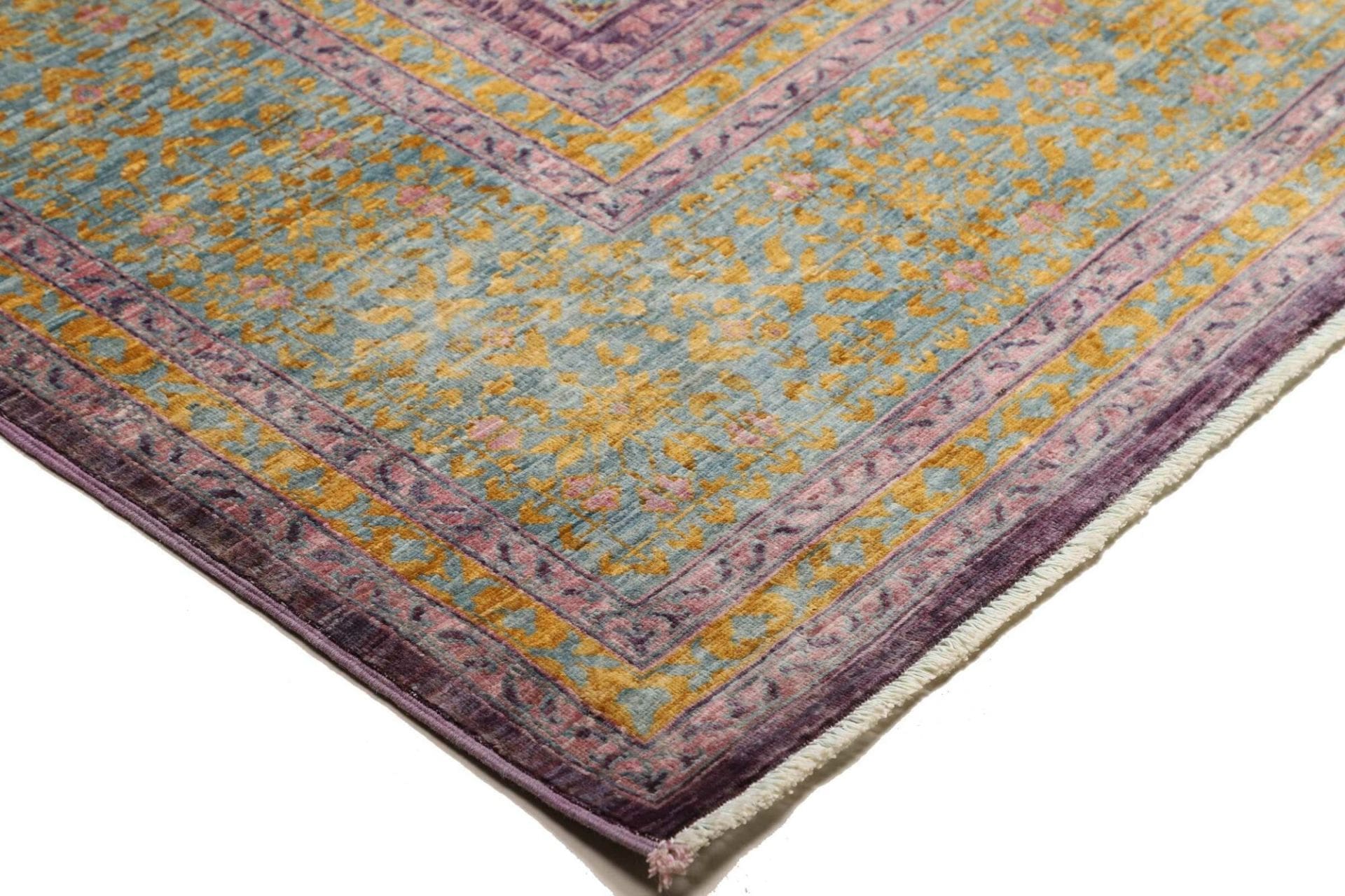 Hand-Knotted Wool Mamluk Pakistani Rug, 246 × 303 cm