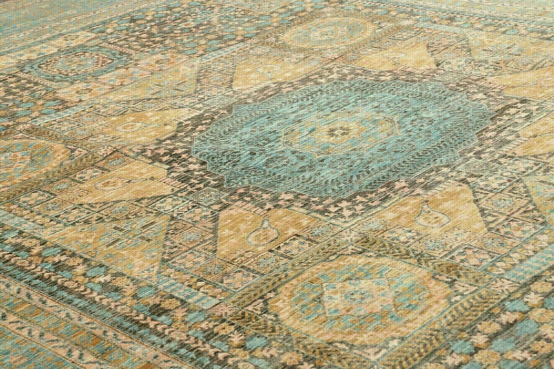Mamluk Pakistani Rug — hand-knotted, 279 × 356 cm, Wool