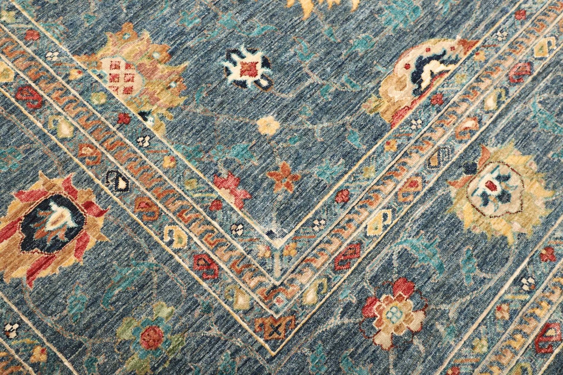 Hand-Knotted Wool Ziegler Pakistani Rug, 301 × 427 cm