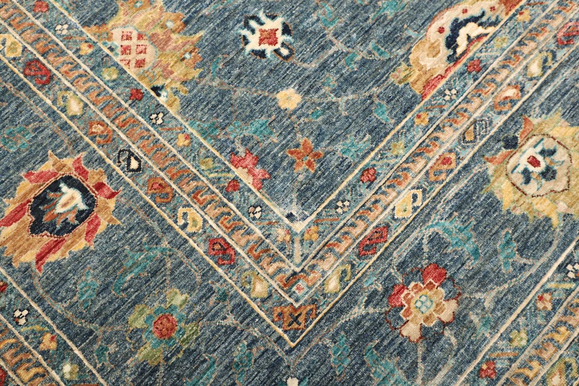 Hand-Knotted Wool Ziegler Pakistani Rug, 301 × 427 cm
