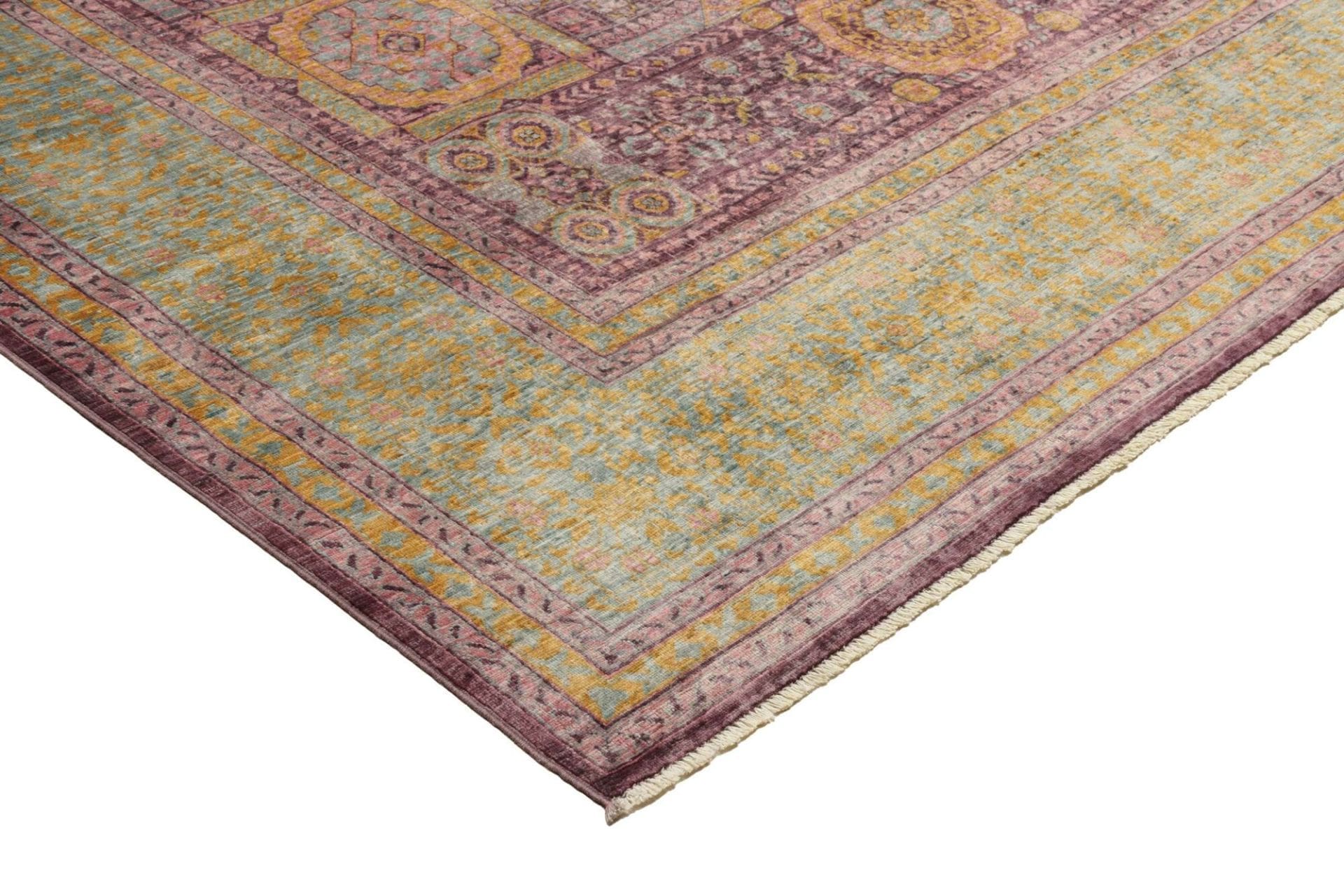 Hand-Knotted Wool Mamluk Pakistani Rug, 241 × 300 cm