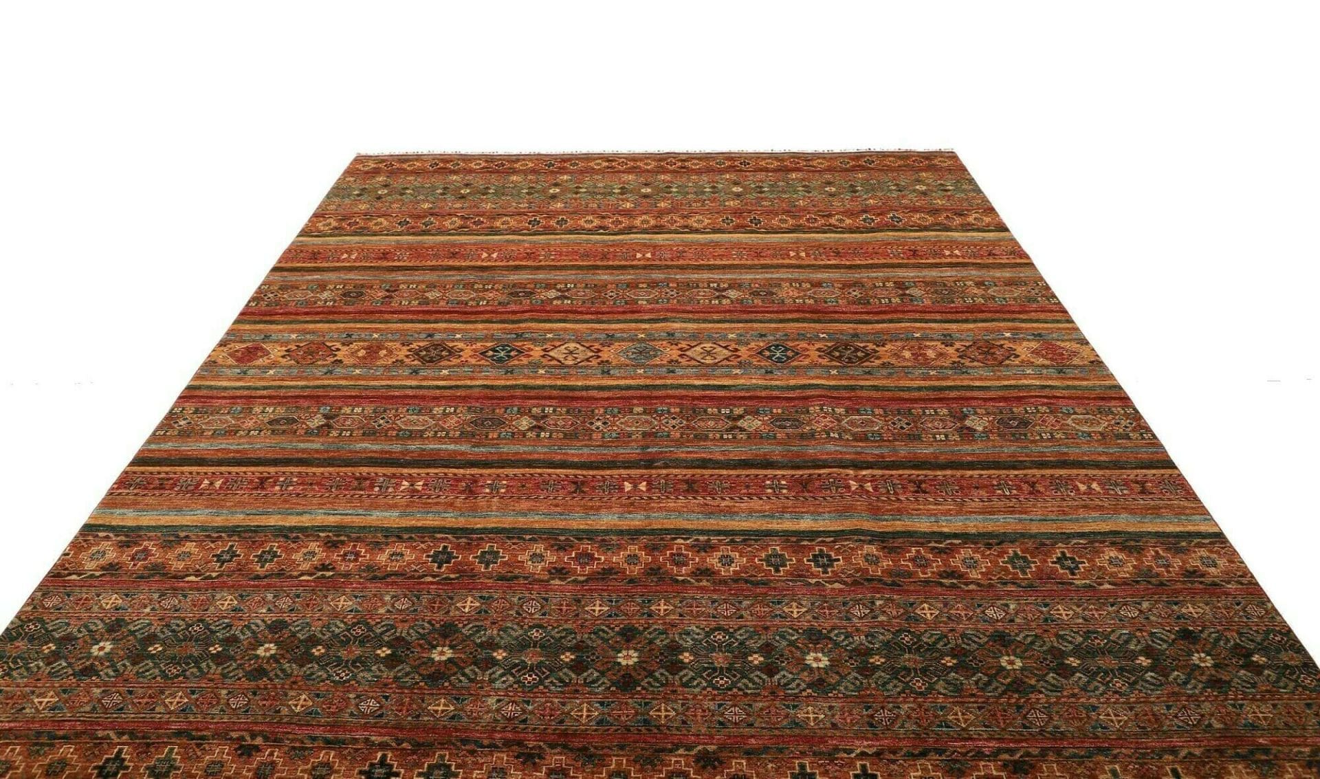 orientteppich-samarkand-252-x-303-cm-handgeknupft-wolle-bunt-3 Hand-Knotted Wool Samarkand Pakistani Rug, 252 × 303 cm