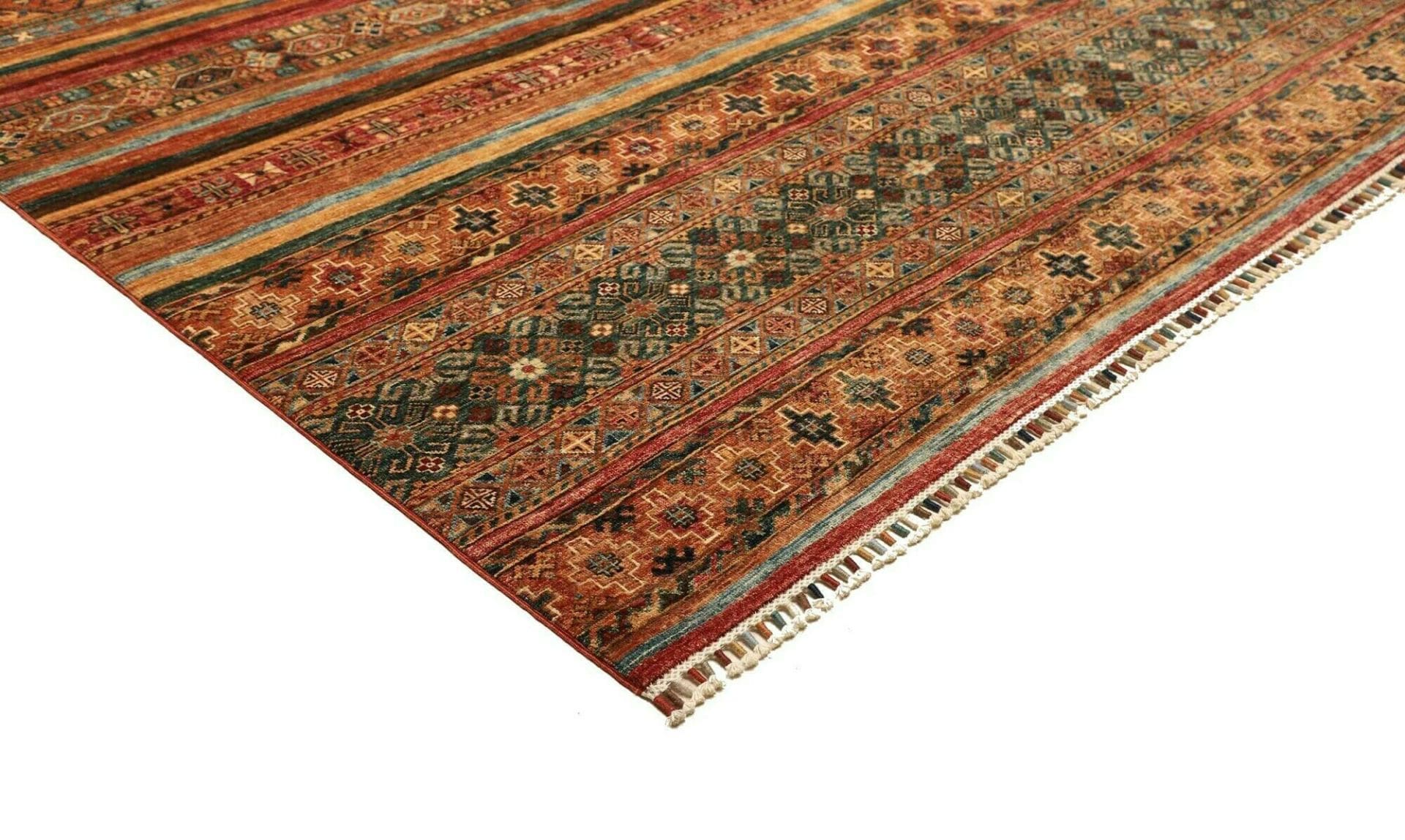 orientteppich-samarkand-252-x-303-cm-handgeknupft-wolle-bunt-4 Hand-Knotted Wool Samarkand Pakistani Rug, 252 × 303 cm