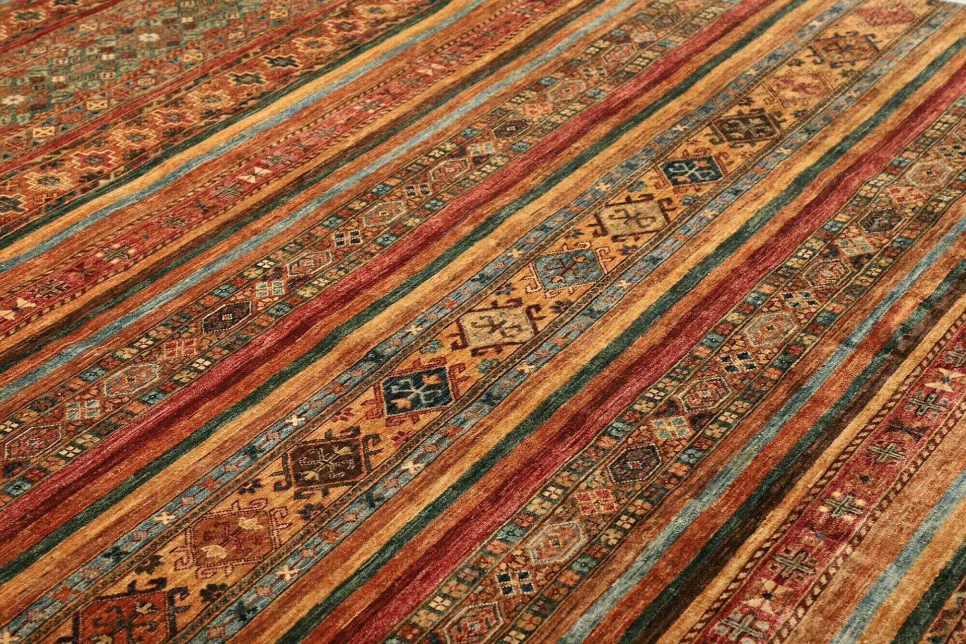 orientteppich-samarkand-252-x-303-cm-handgeknupft-wolle-bunt-6 Hand-Knotted Wool Samarkand Pakistani Rug, 252 × 303 cm