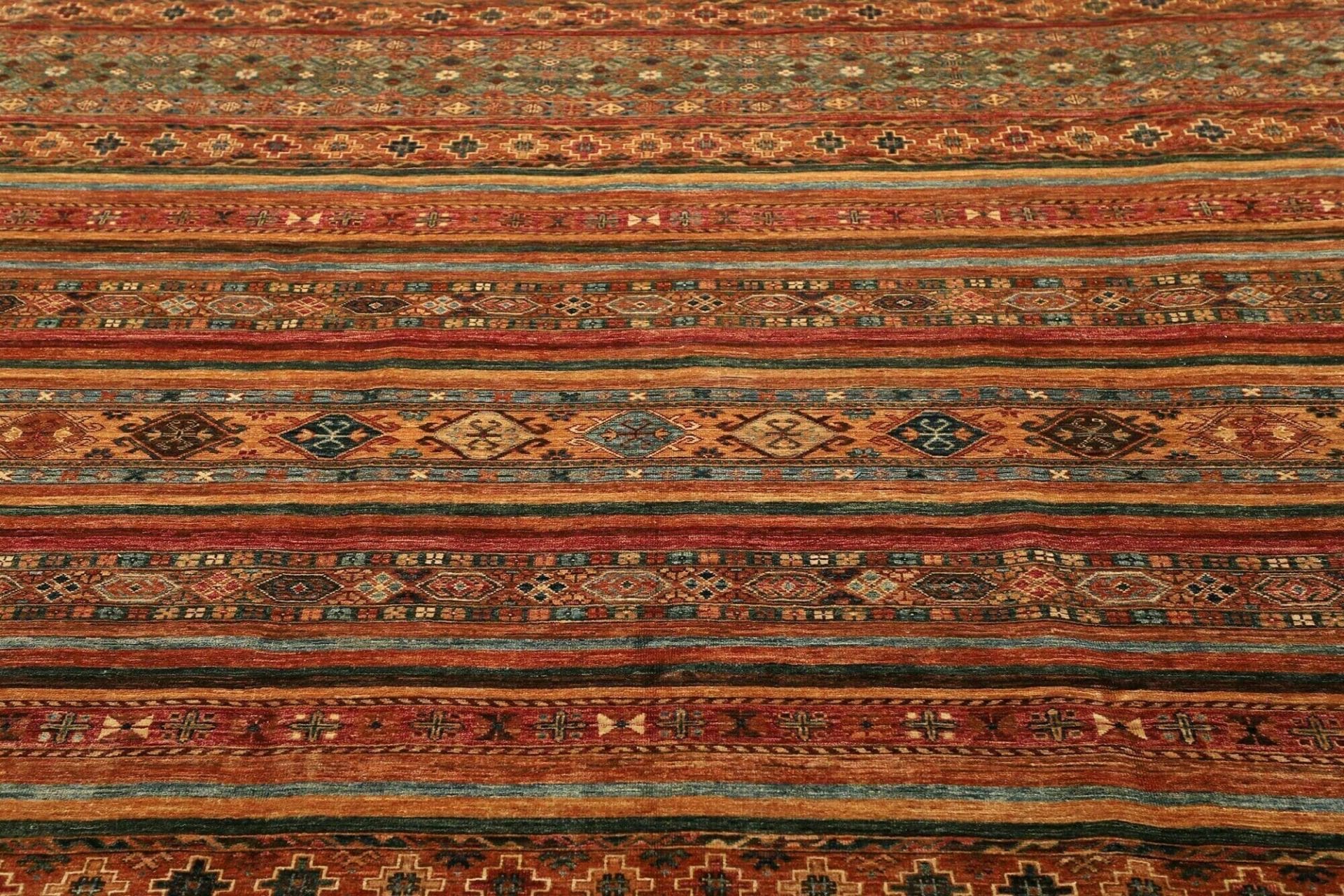 orientteppich-samarkand-252-x-303-cm-handgeknupft-wolle-bunt-7 Hand-Knotted Wool Samarkand Pakistani Rug, 252 × 303 cm
