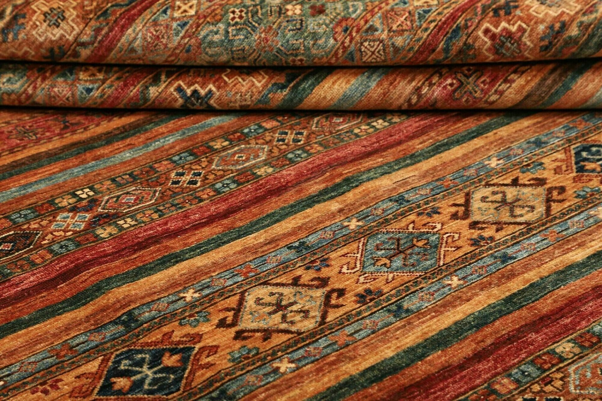 orientteppich-samarkand-252-x-303-cm-handgeknupft-wolle-bunt-9 Hand-Knotted Wool Samarkand Pakistani Rug, 252 × 303 cm