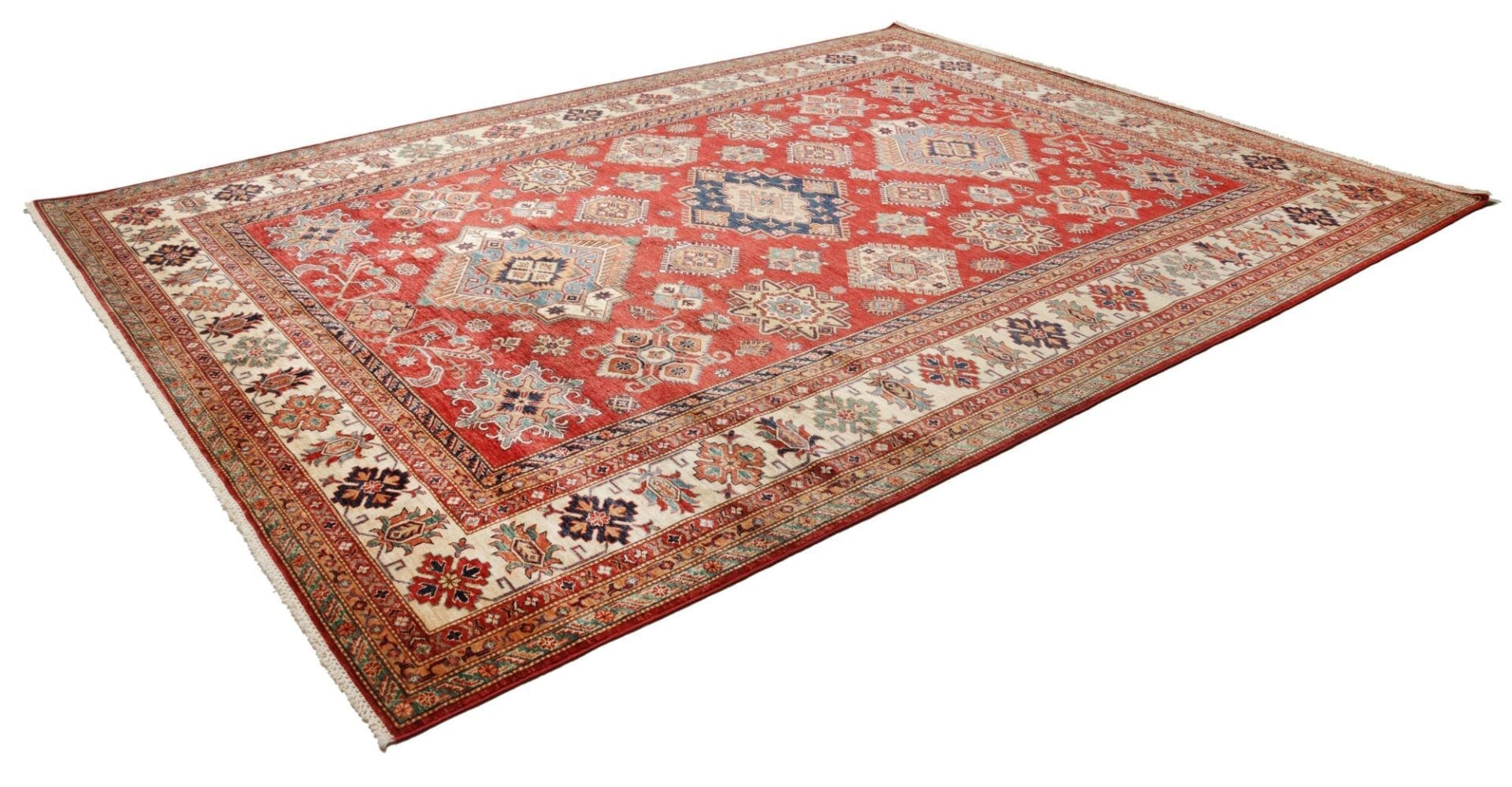 Kazak Pakistani Rug — hand-knotted, 283 × 370 cm, Wool