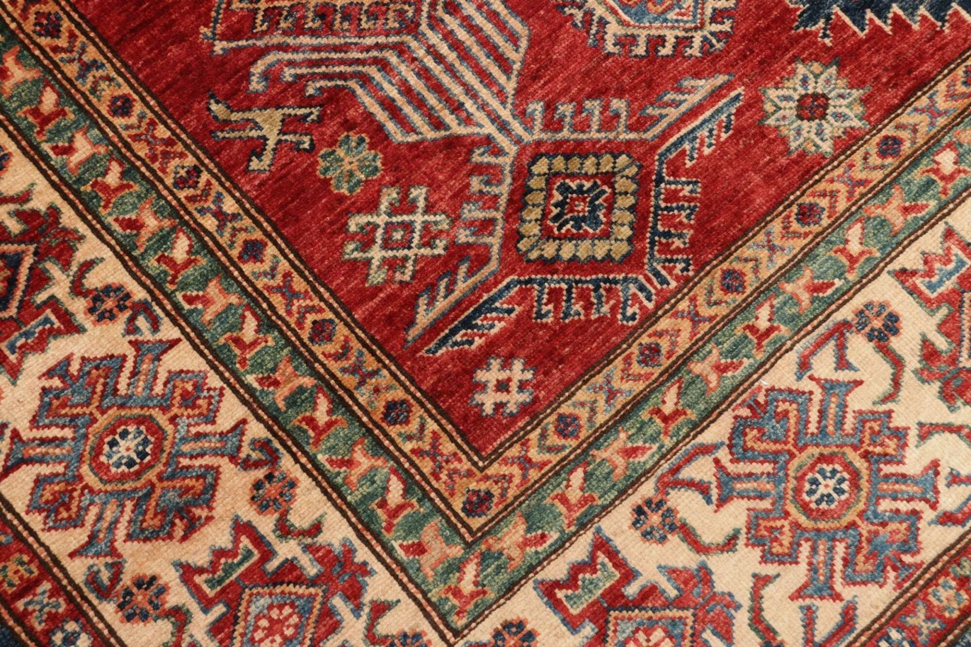 Kazak Pakistani Rug 185 × 253 cm, Wool, hand-knotted