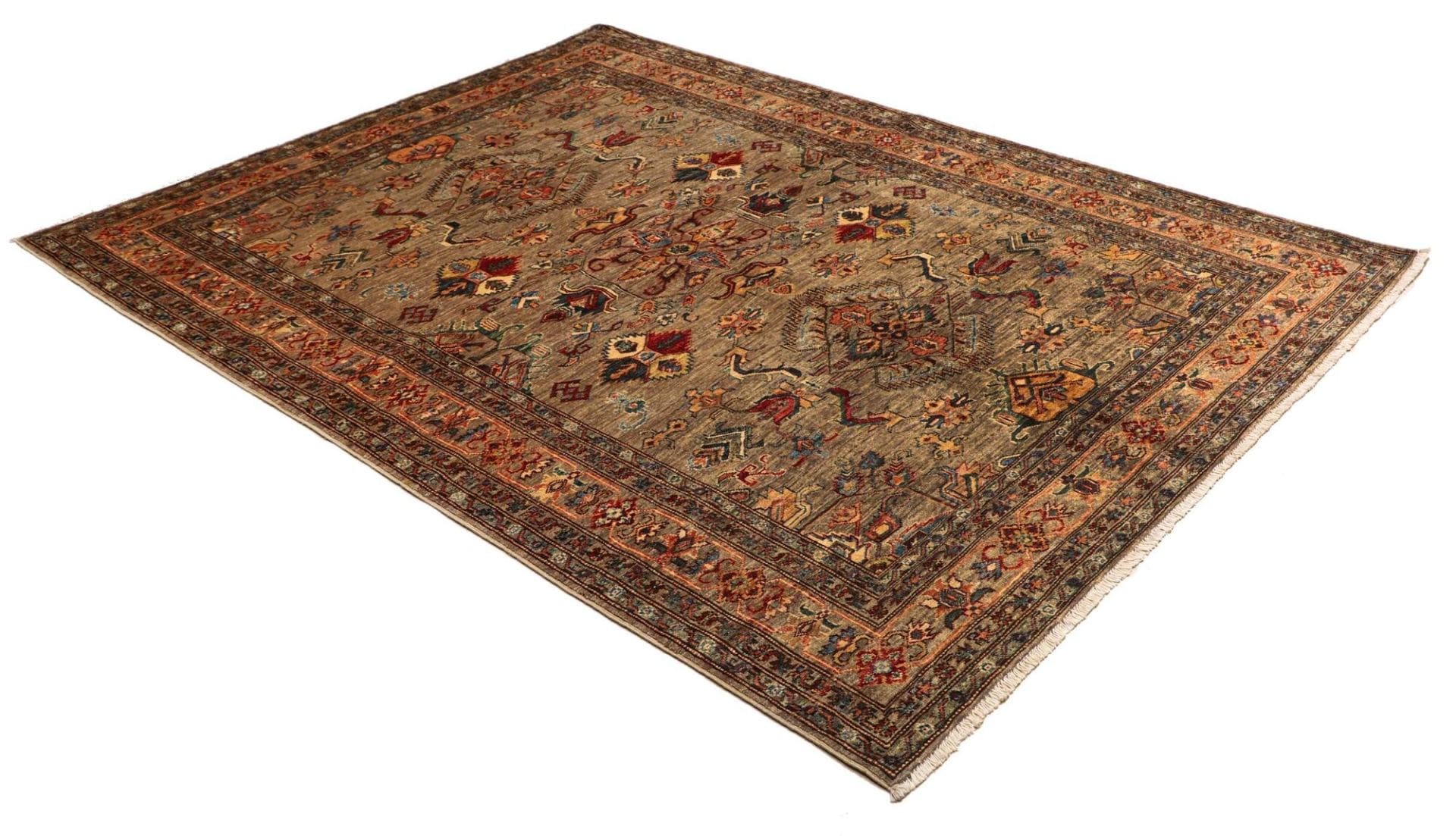 Kazak Pakistani Rug 178 × 240 cm, Wool, hand-knotted