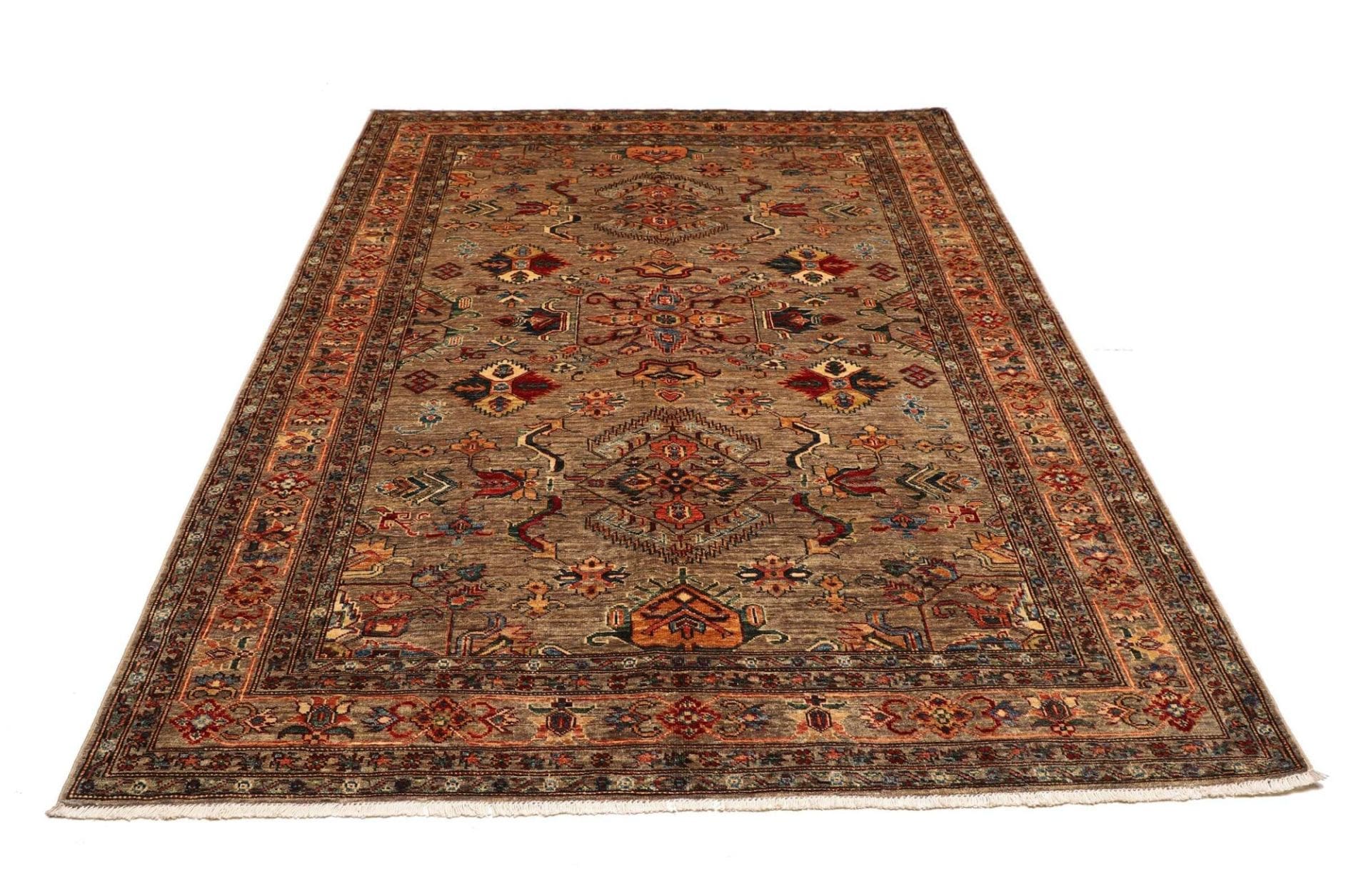 Kazak Pakistani Rug 178 × 240 cm, Wool, hand-knotted