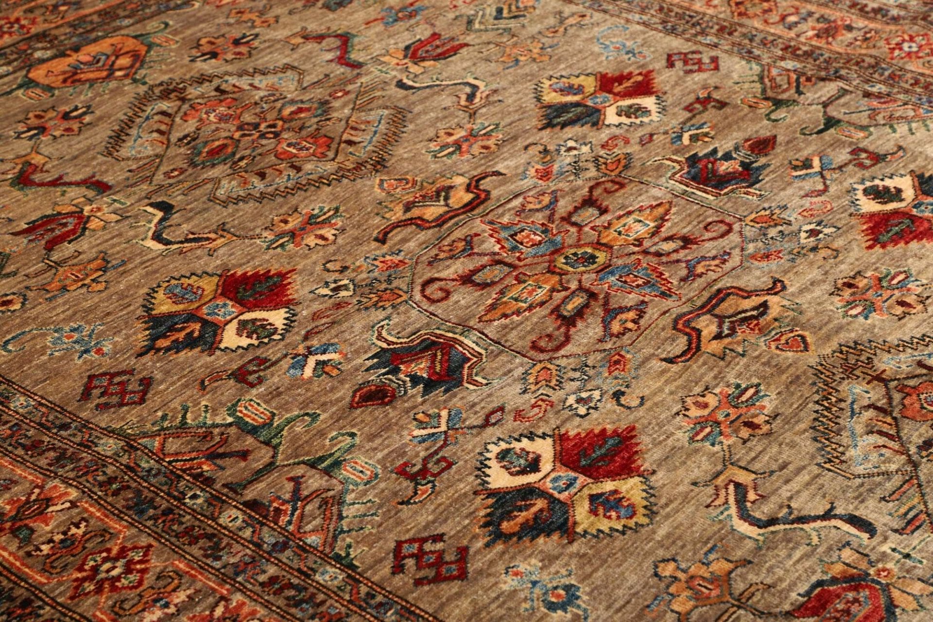 Kazak Pakistani Rug 178 × 240 cm, Wool, hand-knotted