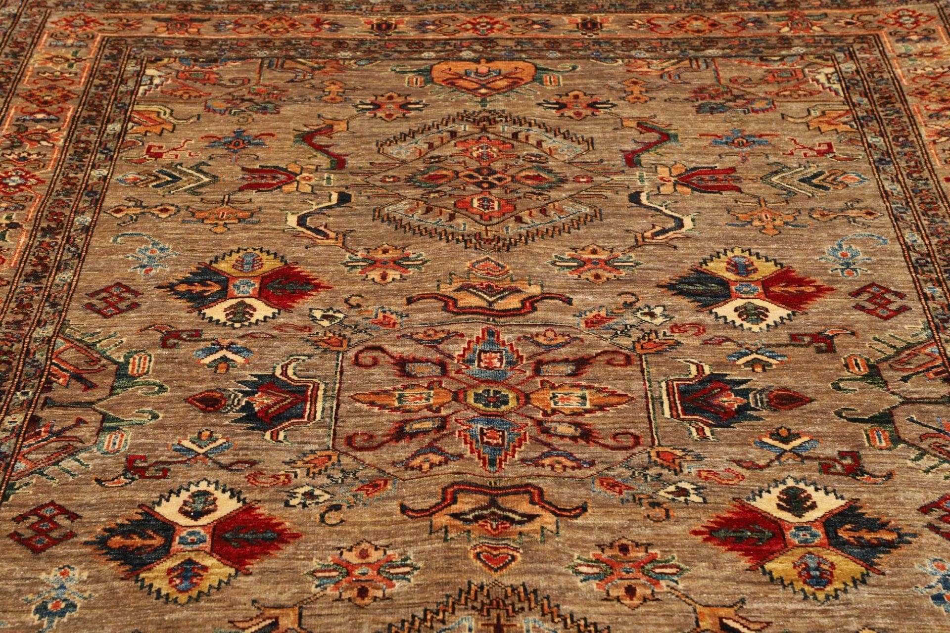 Kazak Pakistani Rug 178 × 240 cm, Wool, hand-knotted
