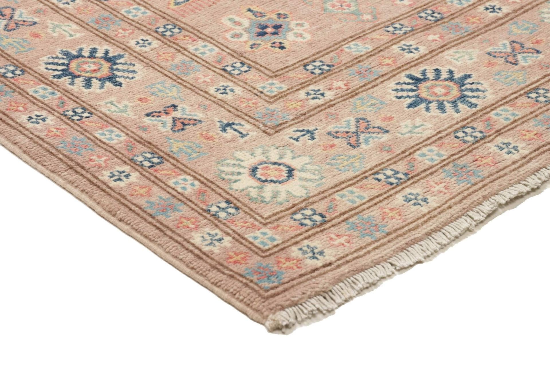 kazak-orientteppich-118-x-182cm-geometrisches-muster-handgeknupft-4 Kazak Pakistani Rug 118 × 182 cm, Wool, hand-knotted