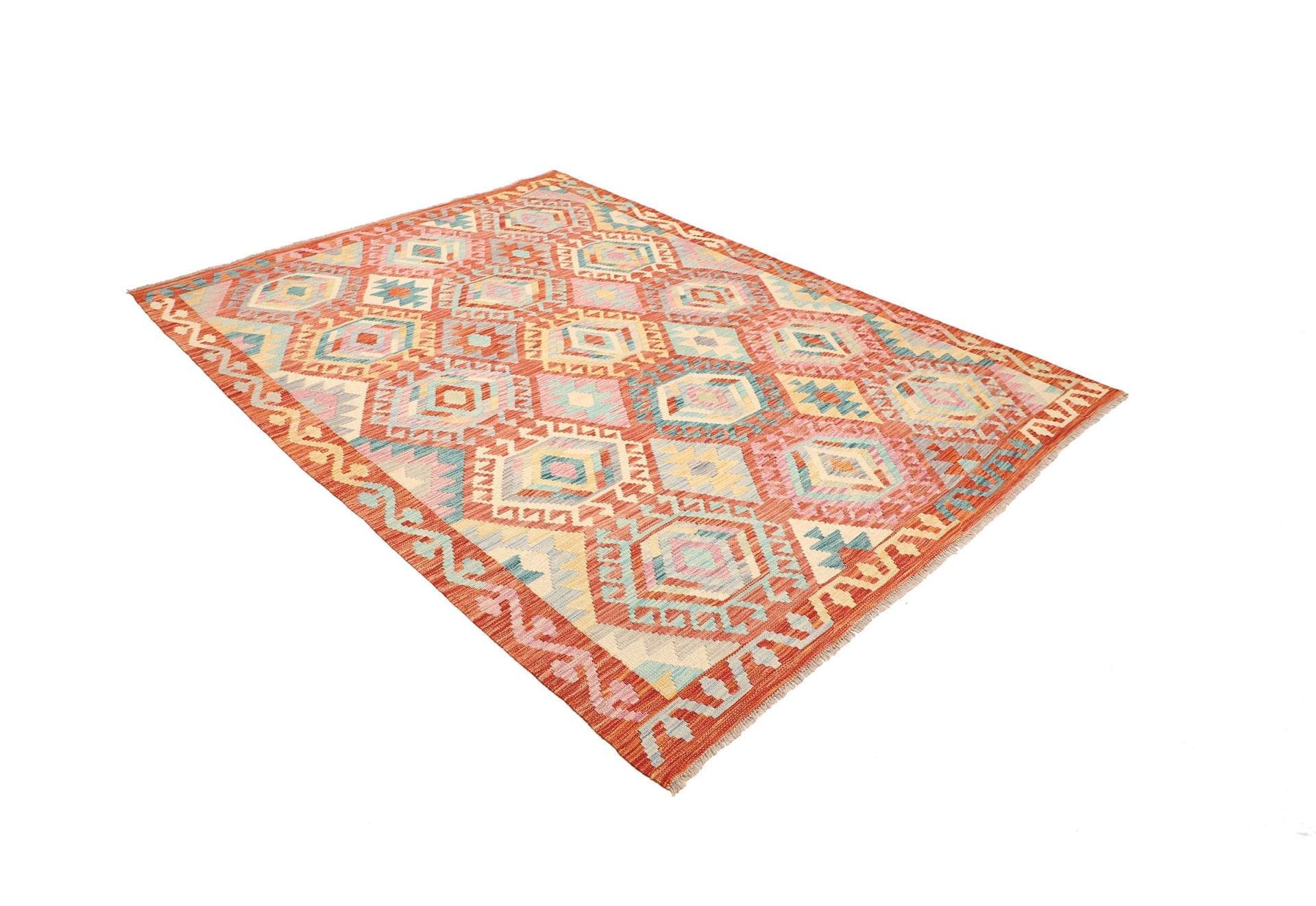 Kilim Pakistani Rug 179 × 236 cm, Wool, hand-woven