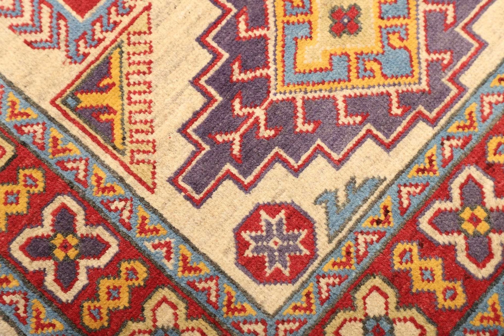 Kazak Pakistani Rug — hand-knotted, 87 × 120 cm, Wool