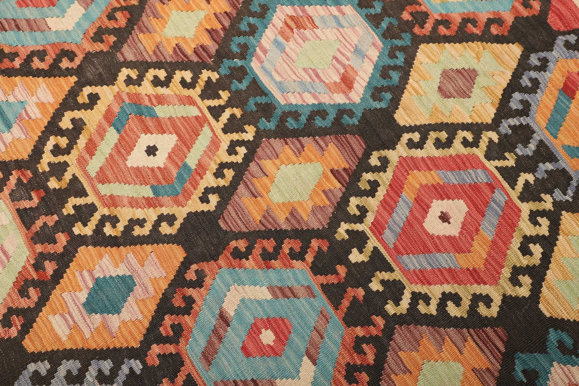 Kilim Pakistani Rug 181 × 226 cm, Wool, hand-woven