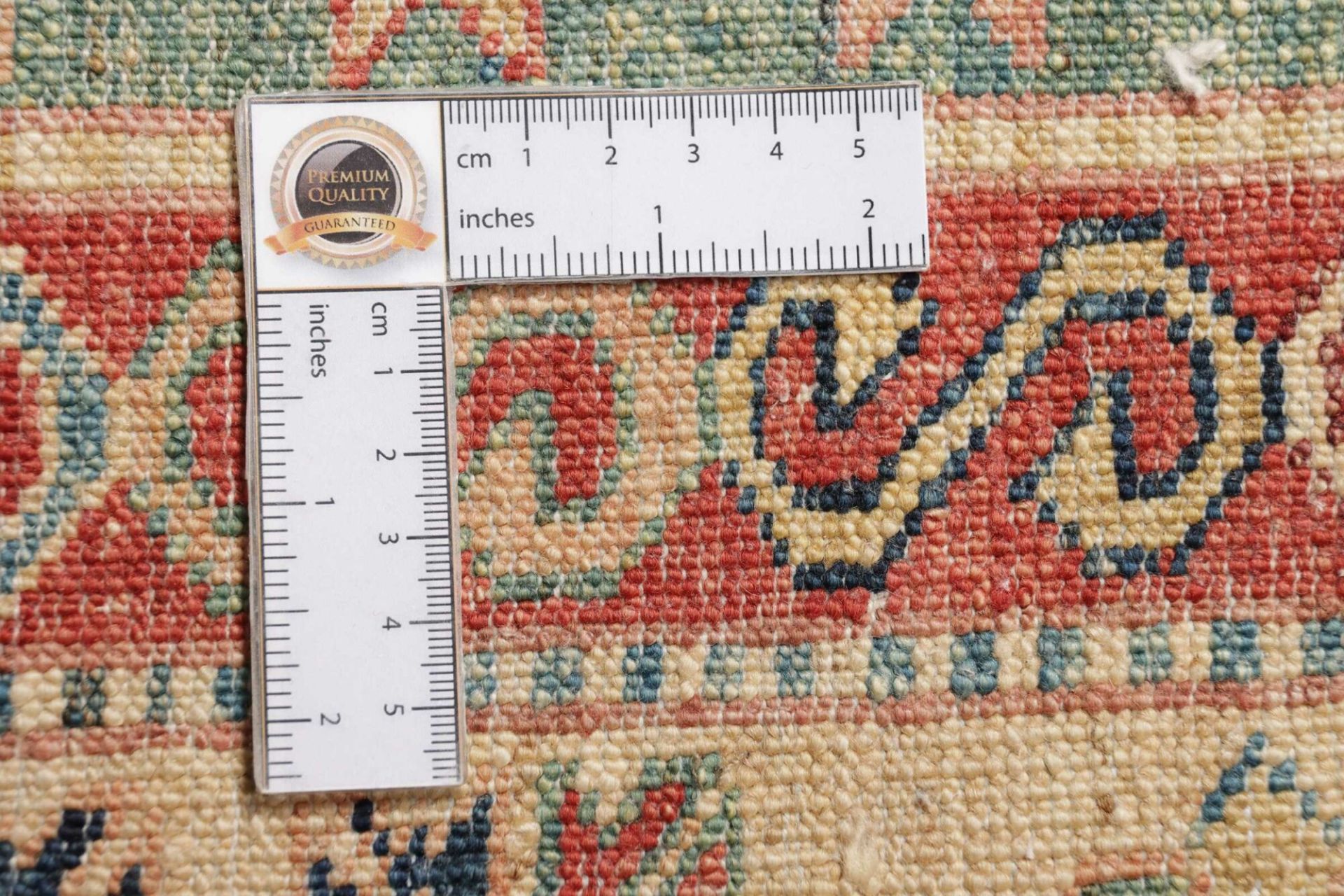 Hand-Knotted Wool Kazak Pakistani Rug, 281 × 374 cm