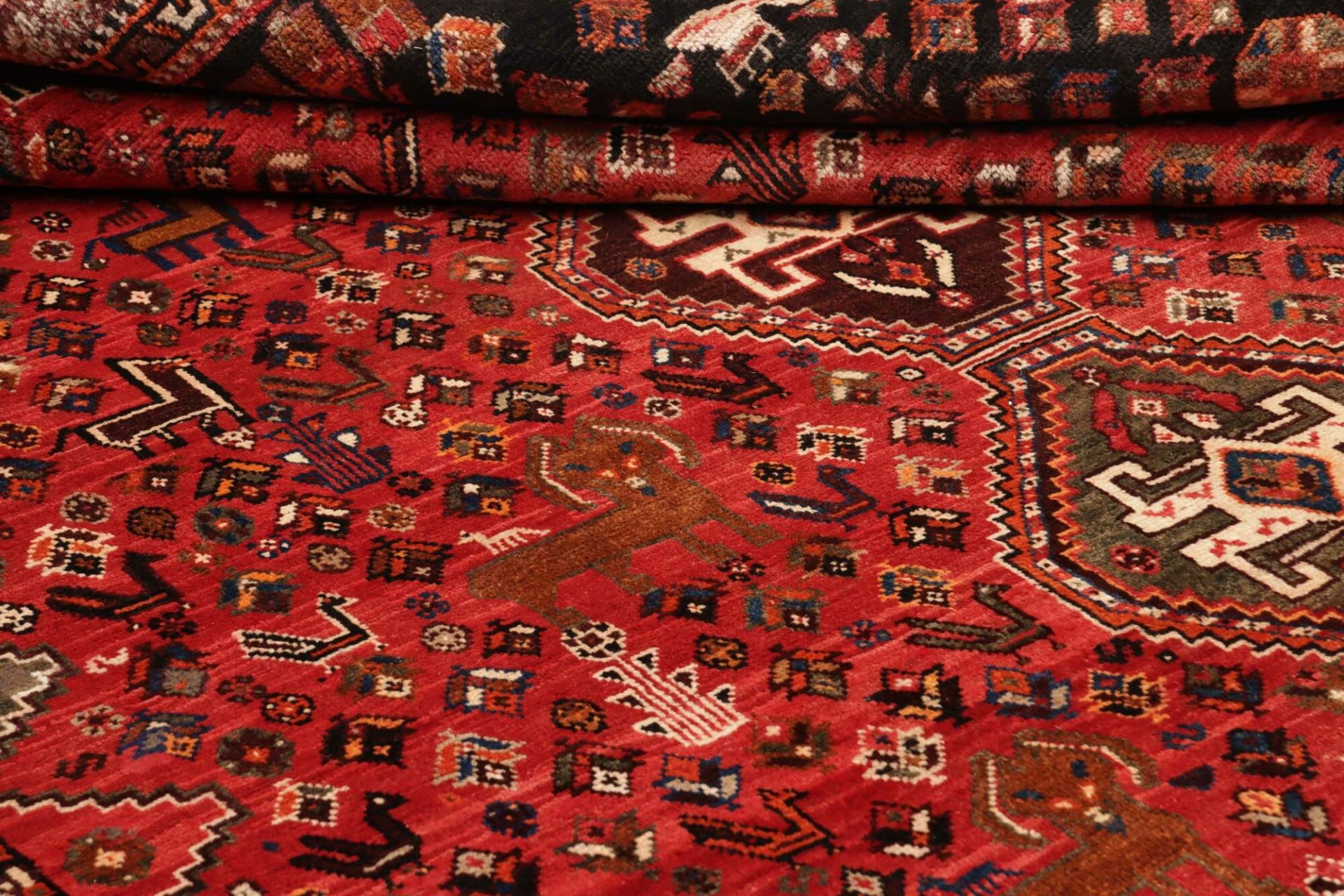 Shiraz Persian Rug 166 × 285 cm, Wool, hand-knotted