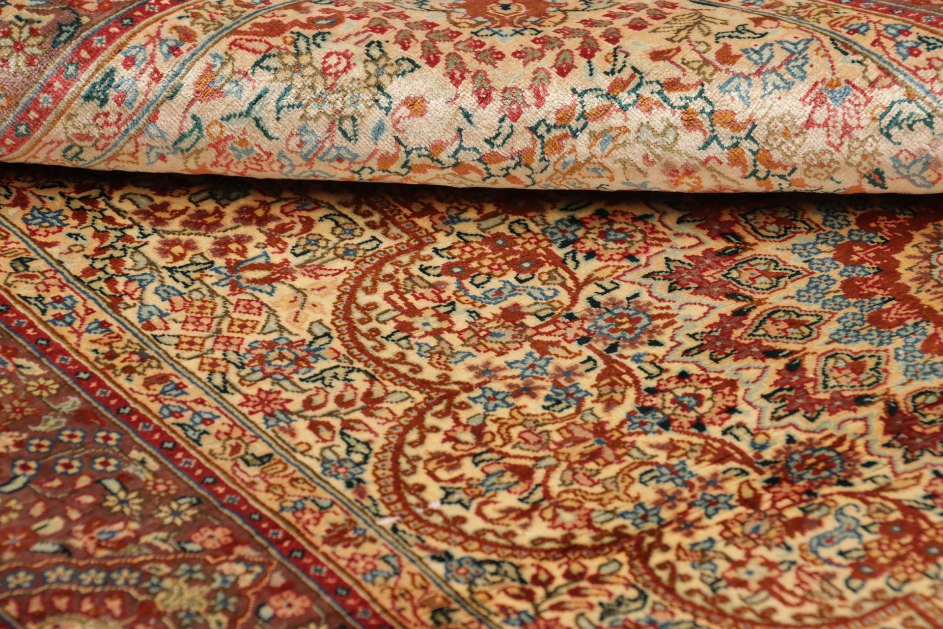 Qom Persian Rug 82 × 123 cm, Silk, hand-knotted