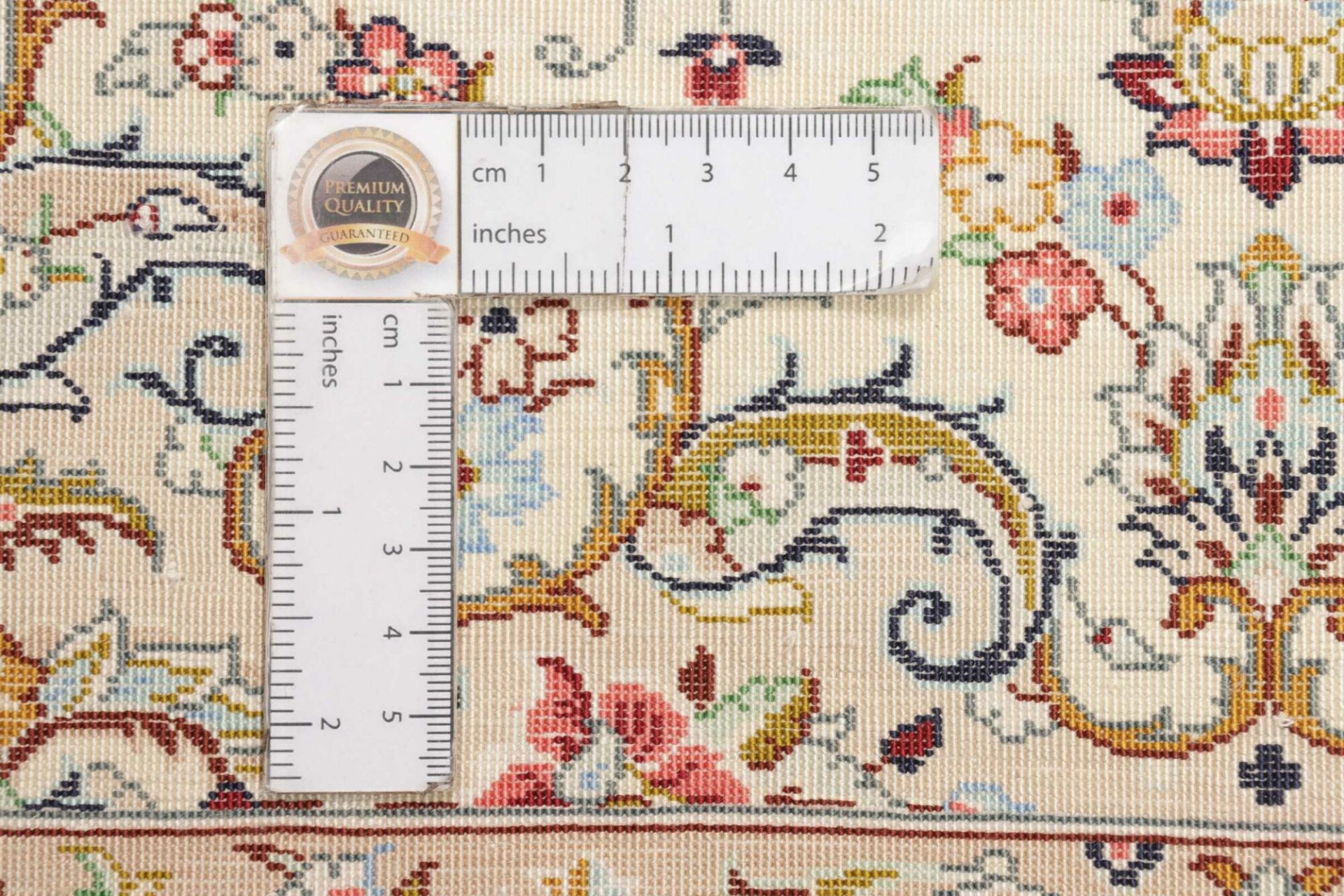 Qom Persian Rug — hand-knotted, 102 × 150 cm, Silk