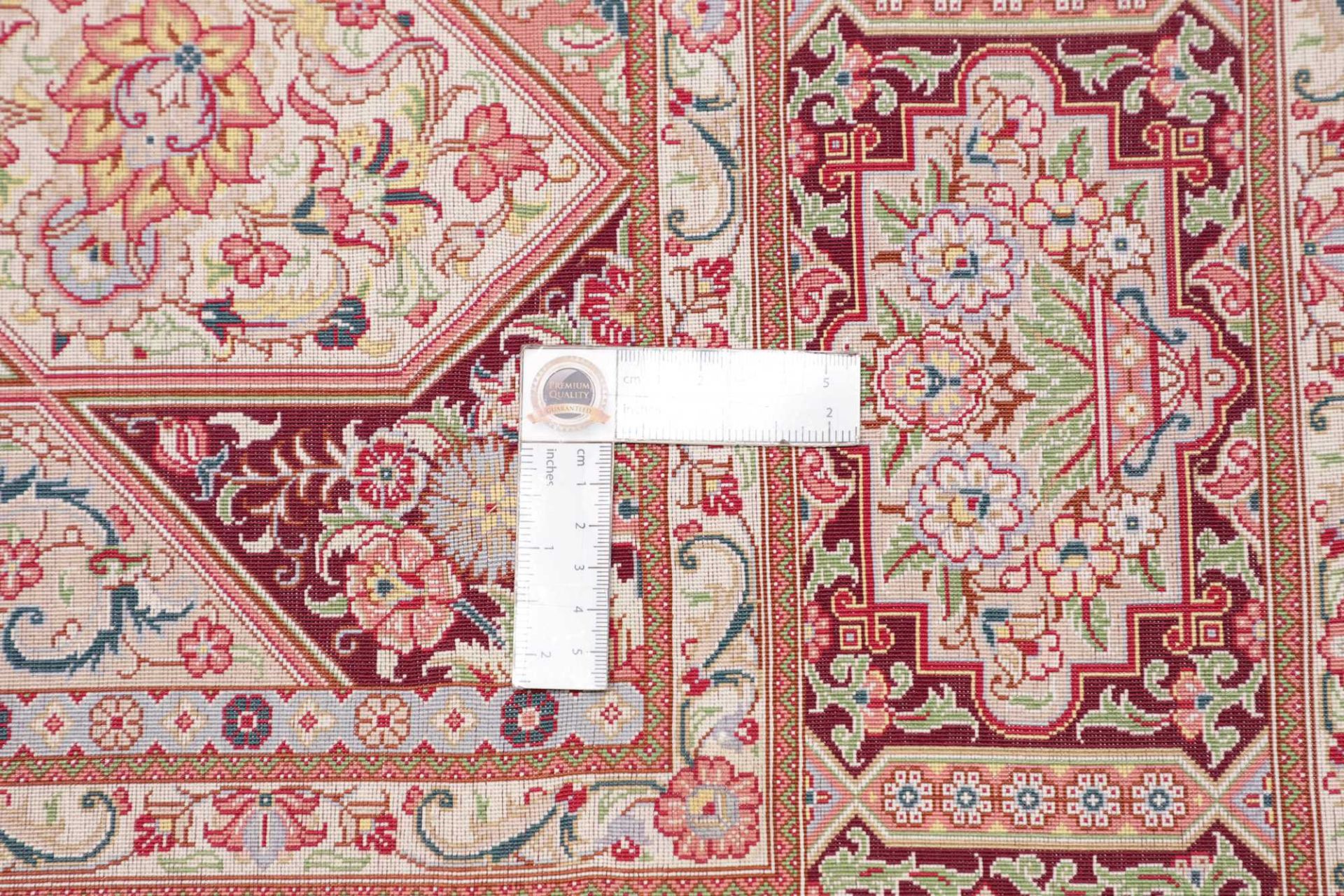 Hand-Knotted Silk Qom Persian Rug, 136 × 200 cm