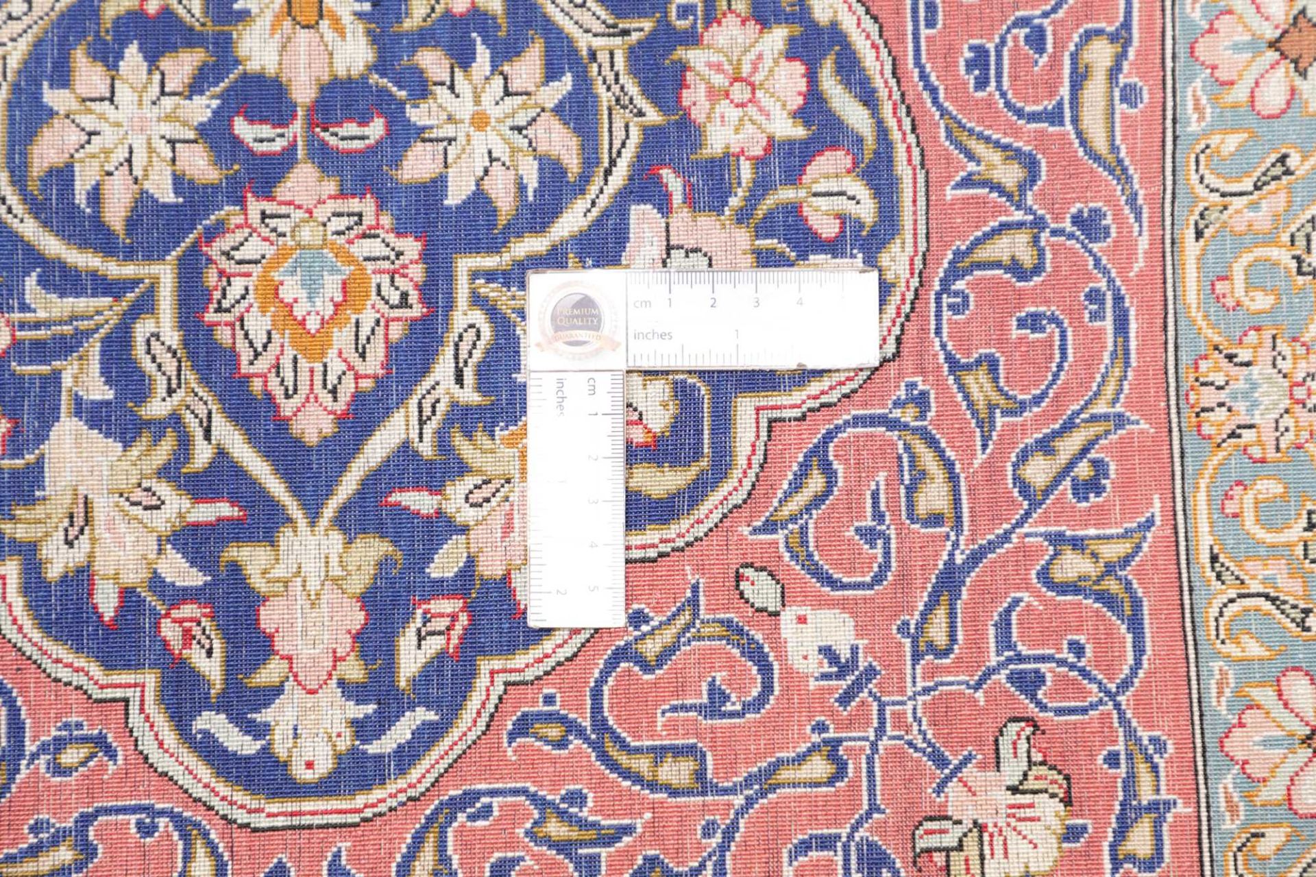 Qom Persian Rug — hand-knotted, 198 × 298 cm, Silk