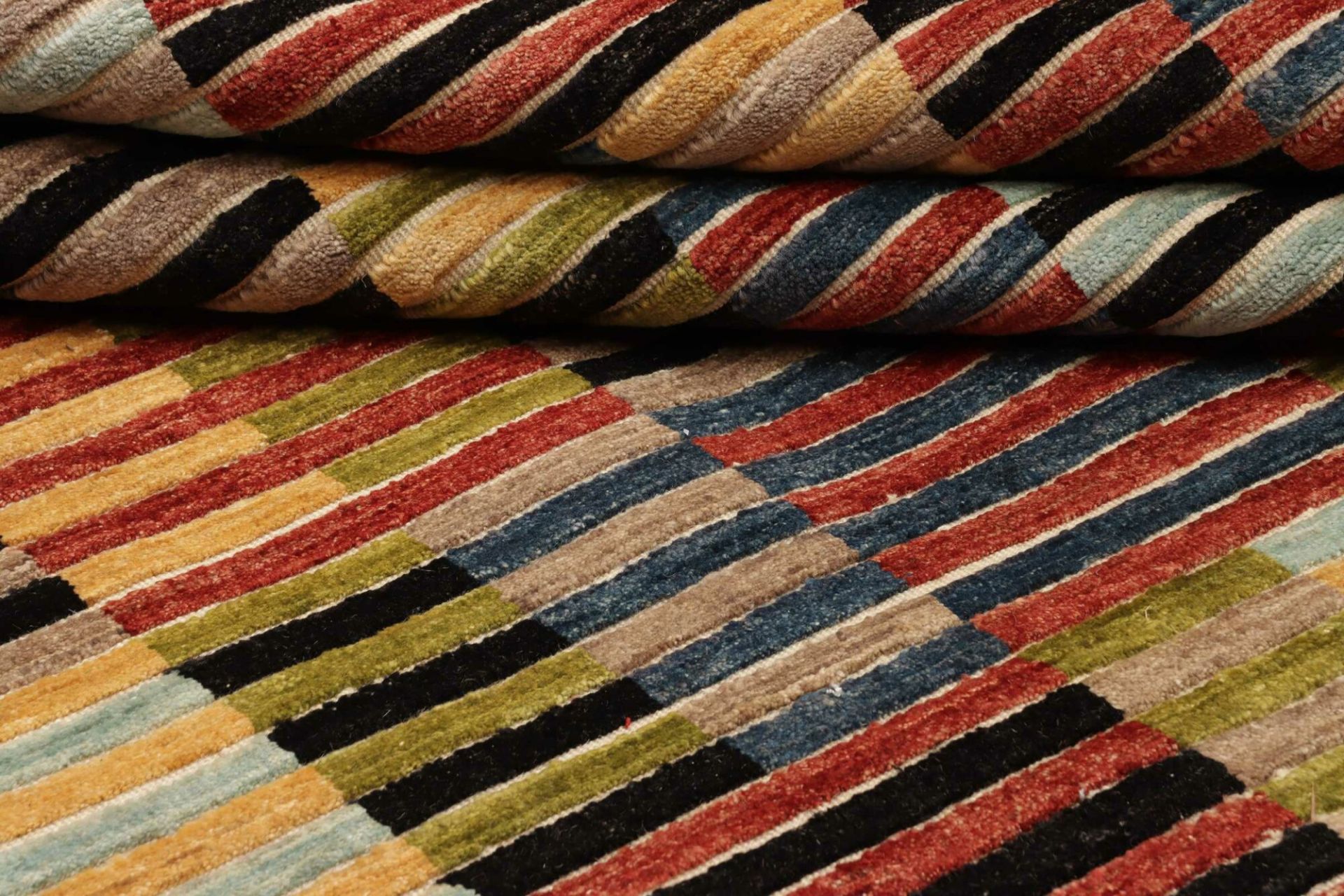 Hand-Knotted Wool Ziegler Pakistani Rug, 198 × 304 cm