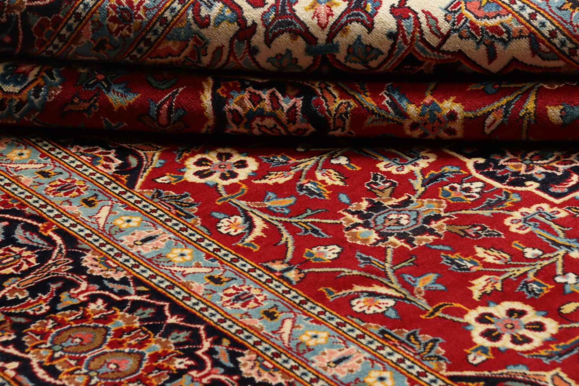 Kashan Persian Rug — hand-knotted, 230 × 334 cm, Wool