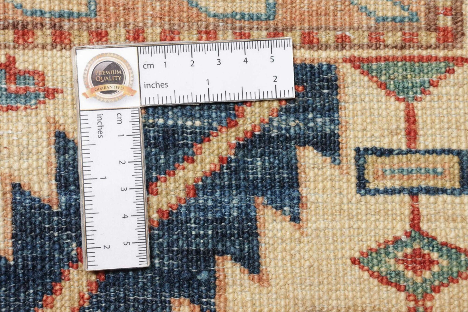 Hand-Knotted Wool Kazak Pakistani Rug, 271 × 370 cm