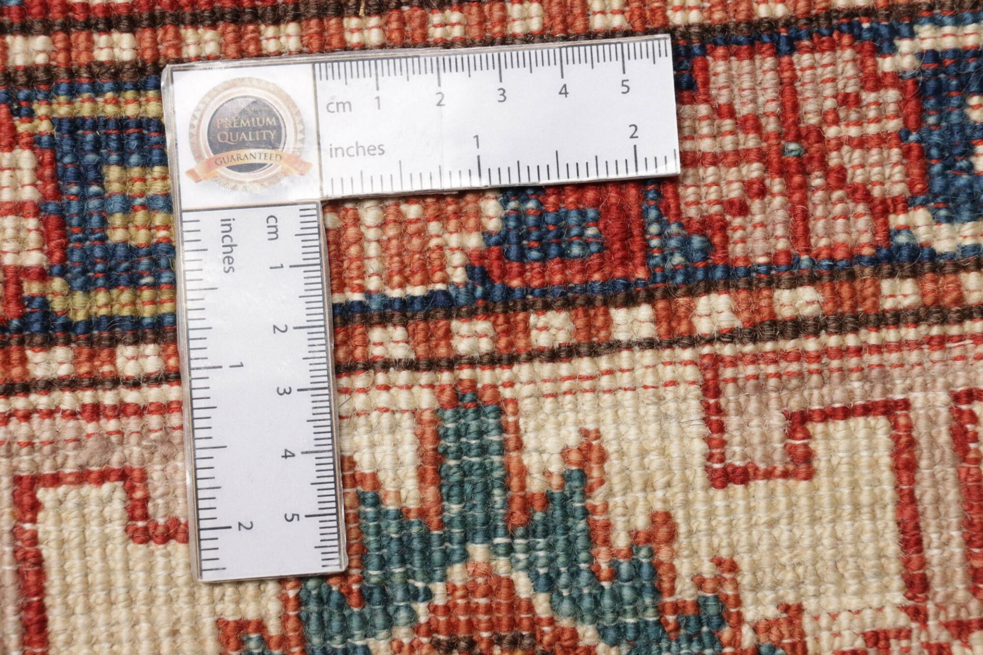 Hand-Knotted Wool Kazak Pakistani Rug, 300 × 410 cm