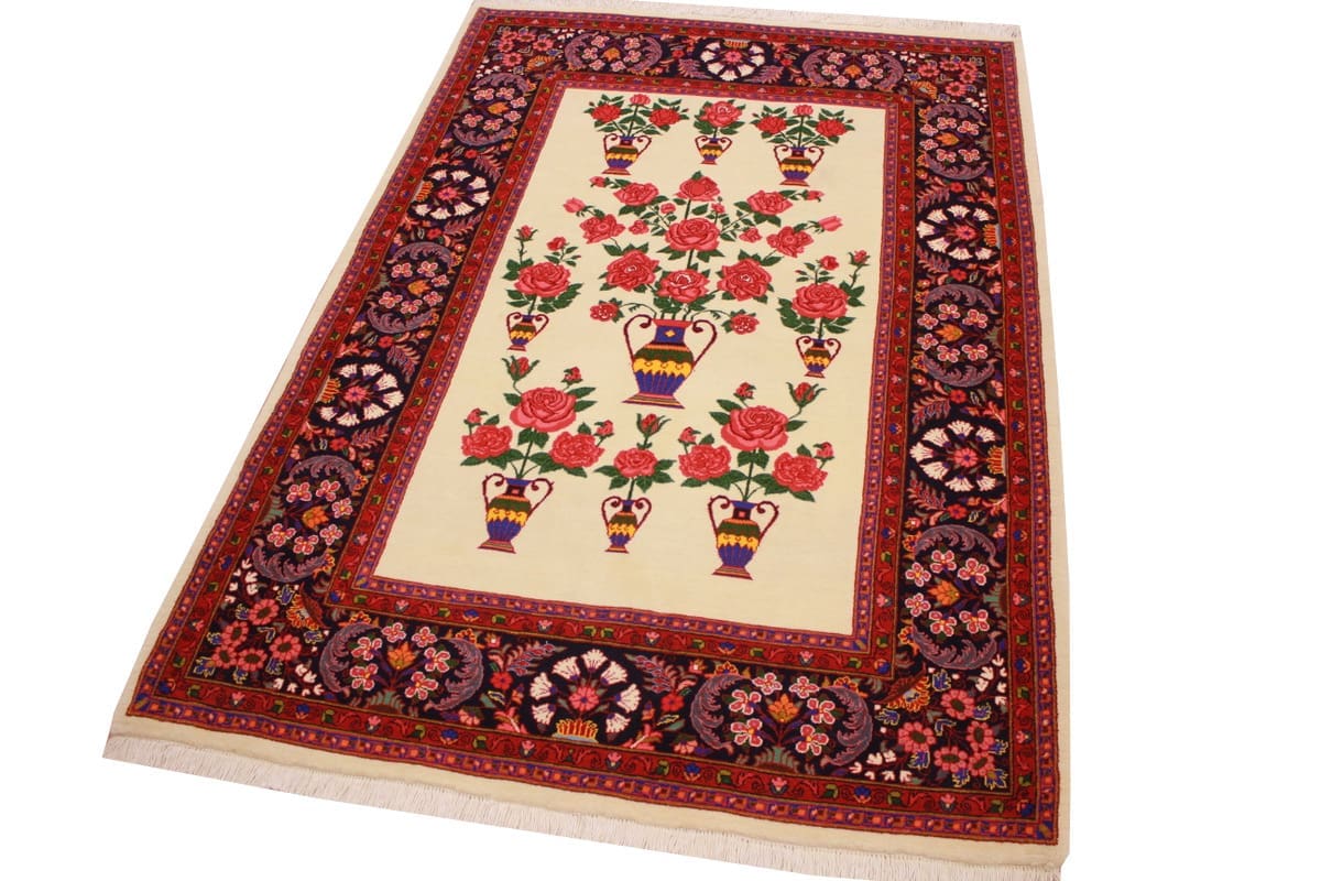 perser-teppich-sarough-160x107-cm-beige-wollteppich-handgeknupft-3 Sarouk Farahan Persian Rug — hand-knotted, Wool