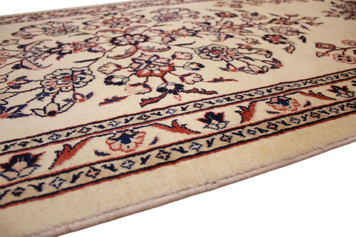 perserteppich-sarough-laufer-252x82-cm-beige-handgeknupft-8 Sarouk Farahan Persian Rug — hand-knotted, Wool