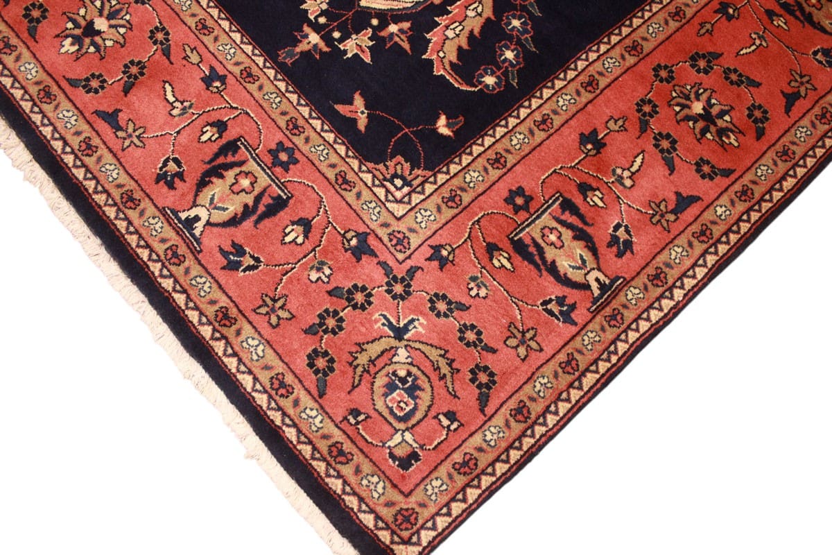 perser-teppich-sarough-302x214-cm-dunkelblau-handgeknupft-4 Sarouk Farahan Persian Rug — hand-knotted, Wool
