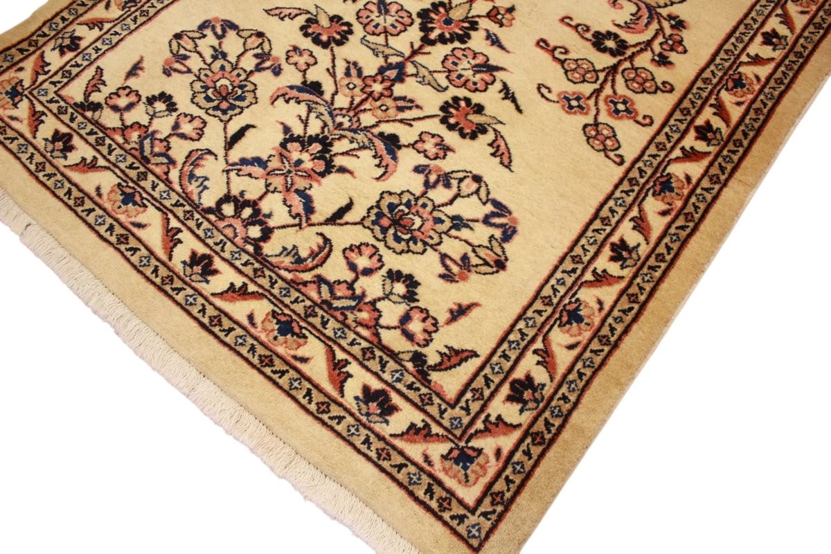 perserteppich-sarough-laufer-392x88-cm-beige-handgeknupft-4 Sarouk Farahan Persian Rug