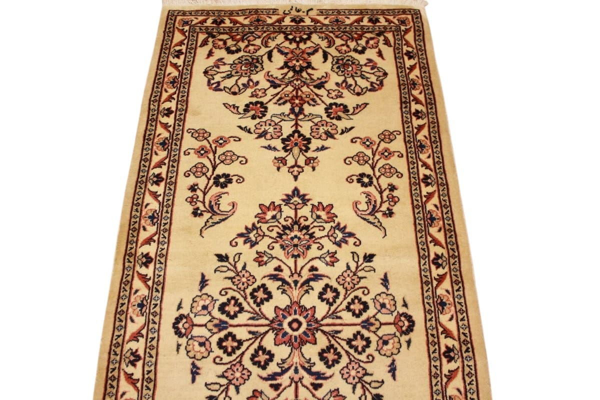 perserteppich-sarough-laufer-392x88-cm-beige-handgeknupft-9 Sarouk Farahan Persian Rug