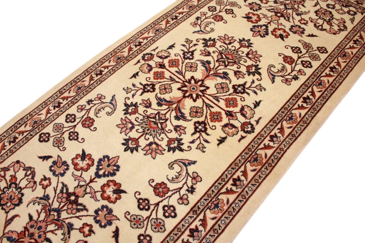 perser-teppich-sarough-laufer-202x86-cm-farbenfrohe-blumenmuster-handgeknupft-7 Sarouk Farahan Persian Rug