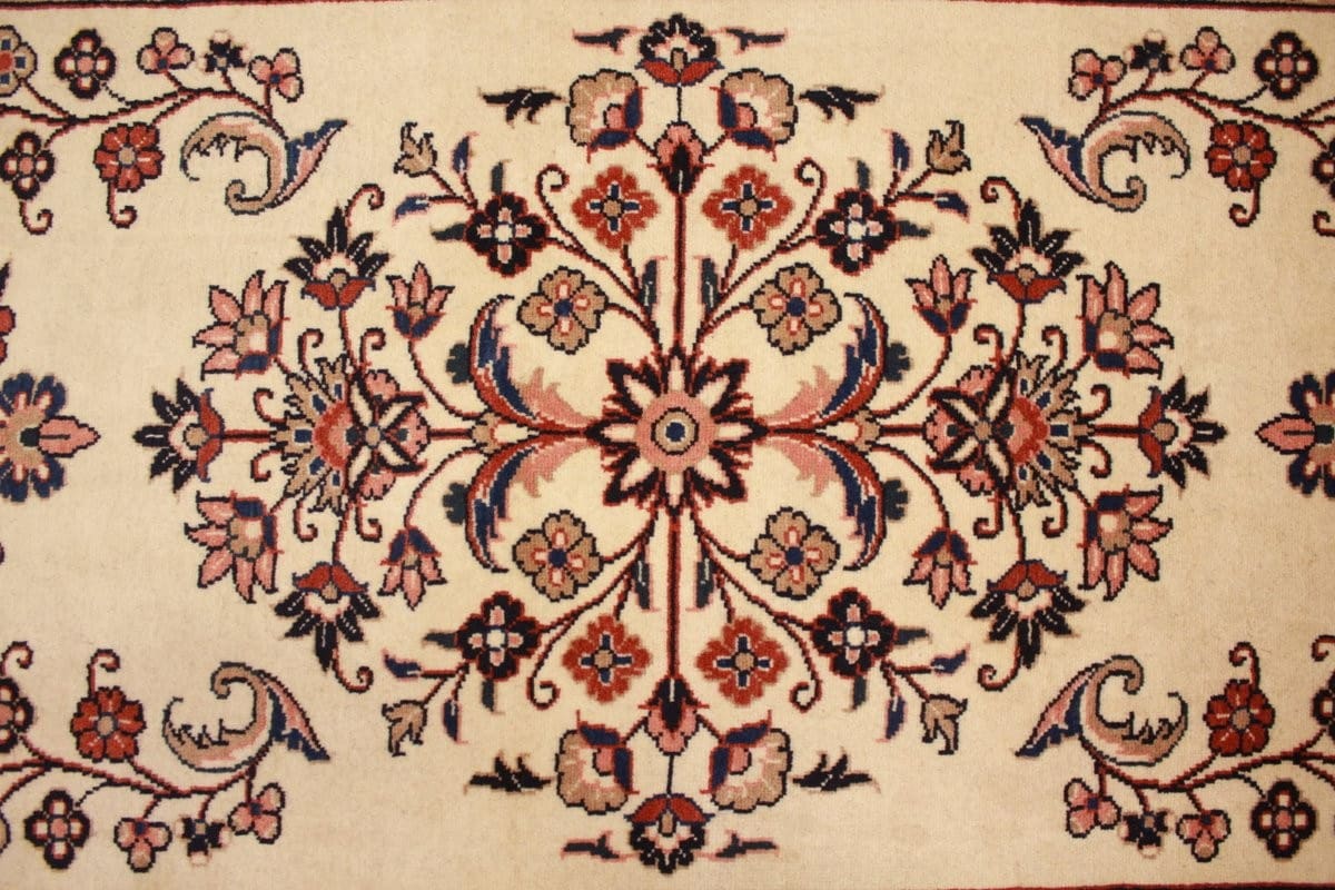 perser-teppich-sarough-laufer-202x86-cm-farbenfrohe-blumenmuster-handgeknupft-8 Sarouk Farahan Persian Rug